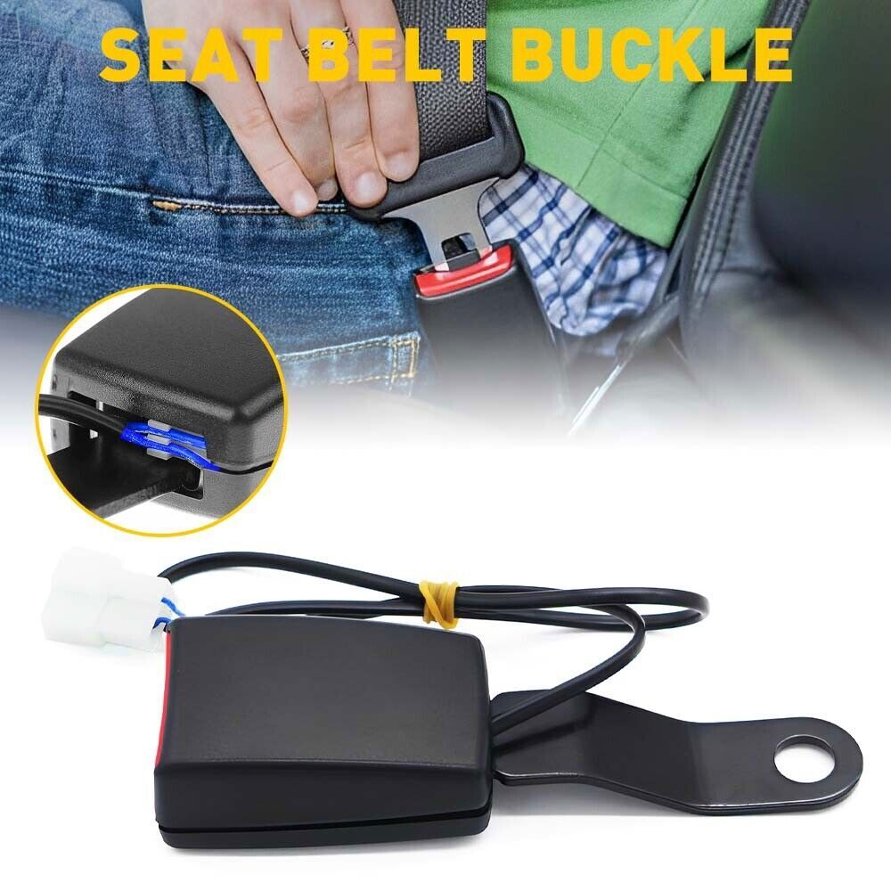Front Driver Safety Seat belt Buckle Plug Connector Warning Cable Camlock Duty