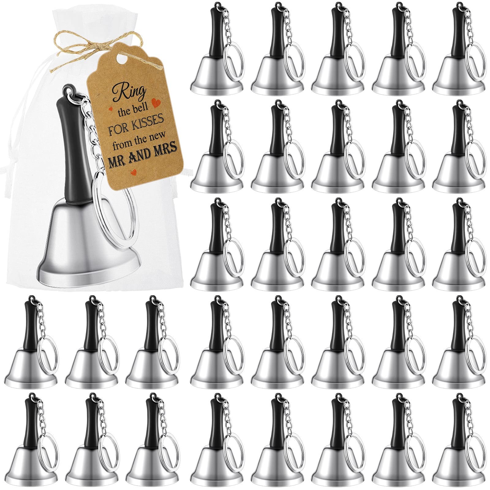 144 Pcs 48 Set Wedding Kissing Bells For Ringing Wedding Party Favors Bulk For G