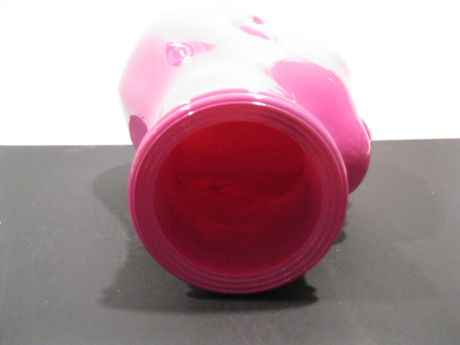 Glass Head, Opaque FUCHSIA , Life Size Mannequin Head. Great for Room Decor.