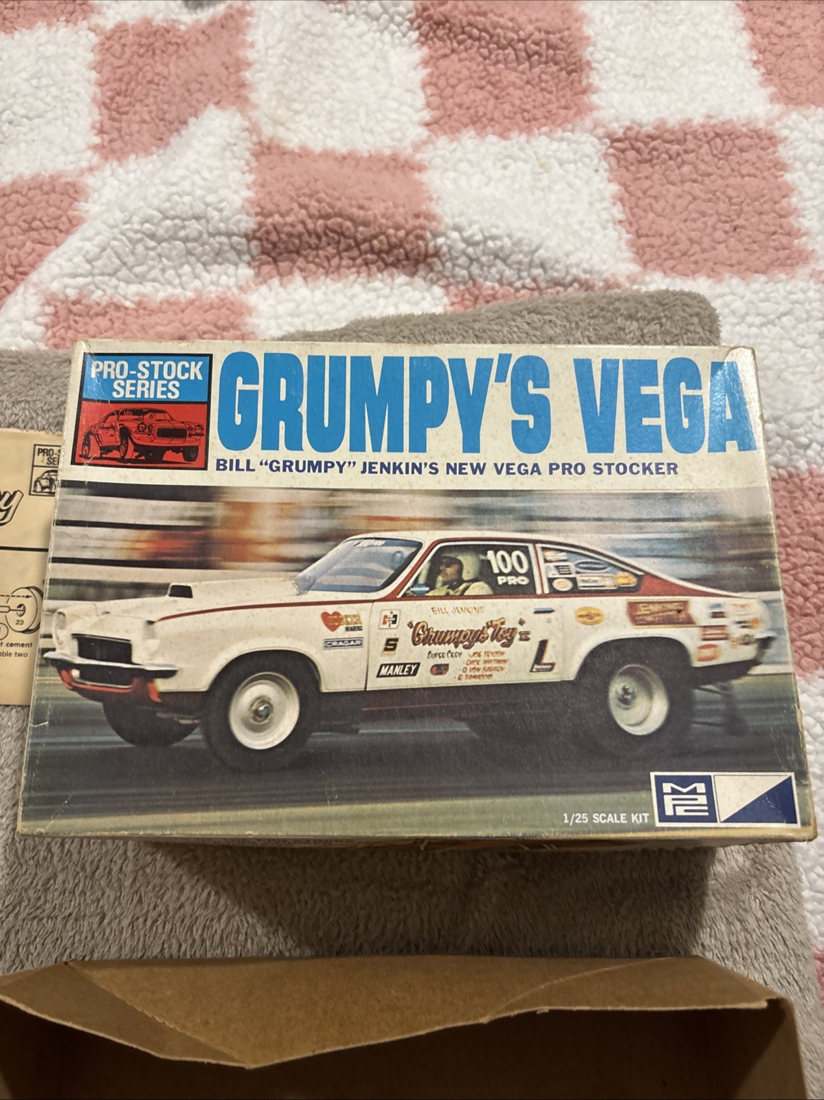 vintage 1973 issue MPC 1/25 Bill "Grumpy's Toy" Jenkins Pro Stock Vega Parts
