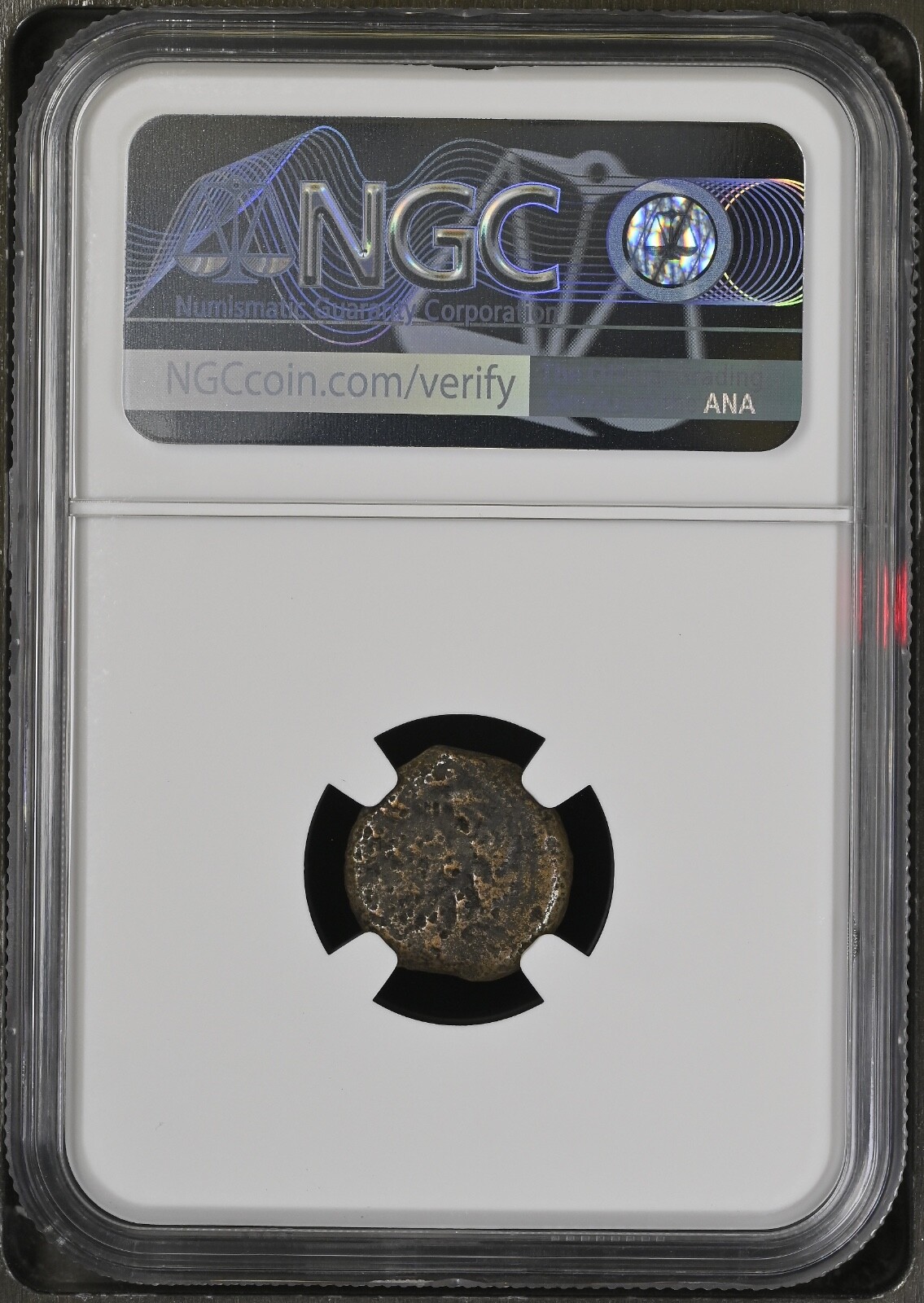 NGC Valerius Gratus AD15-26 Prutah Judaea - MG - GOVERNOR DURING LIFE OF JESUS