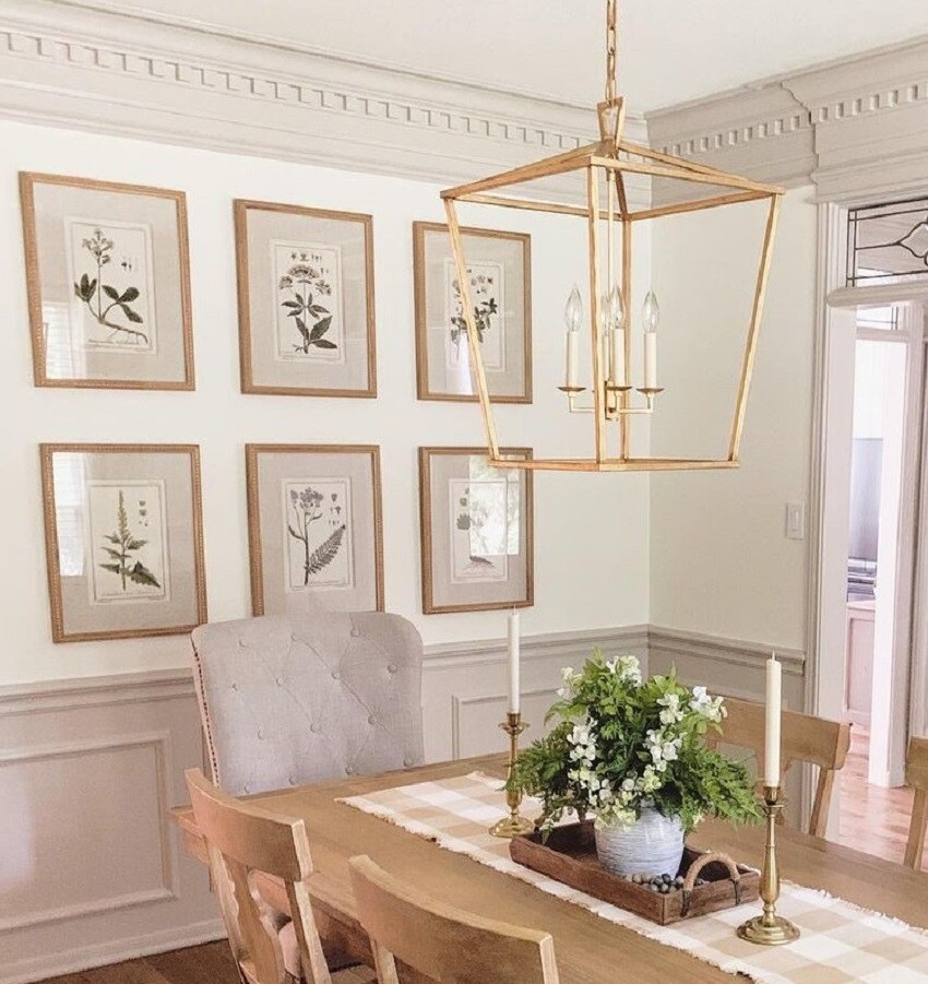 Botanical Study Leaf Berry Flower Wall Art Gold Frame Set Of 6 ~ Uttermost 33651