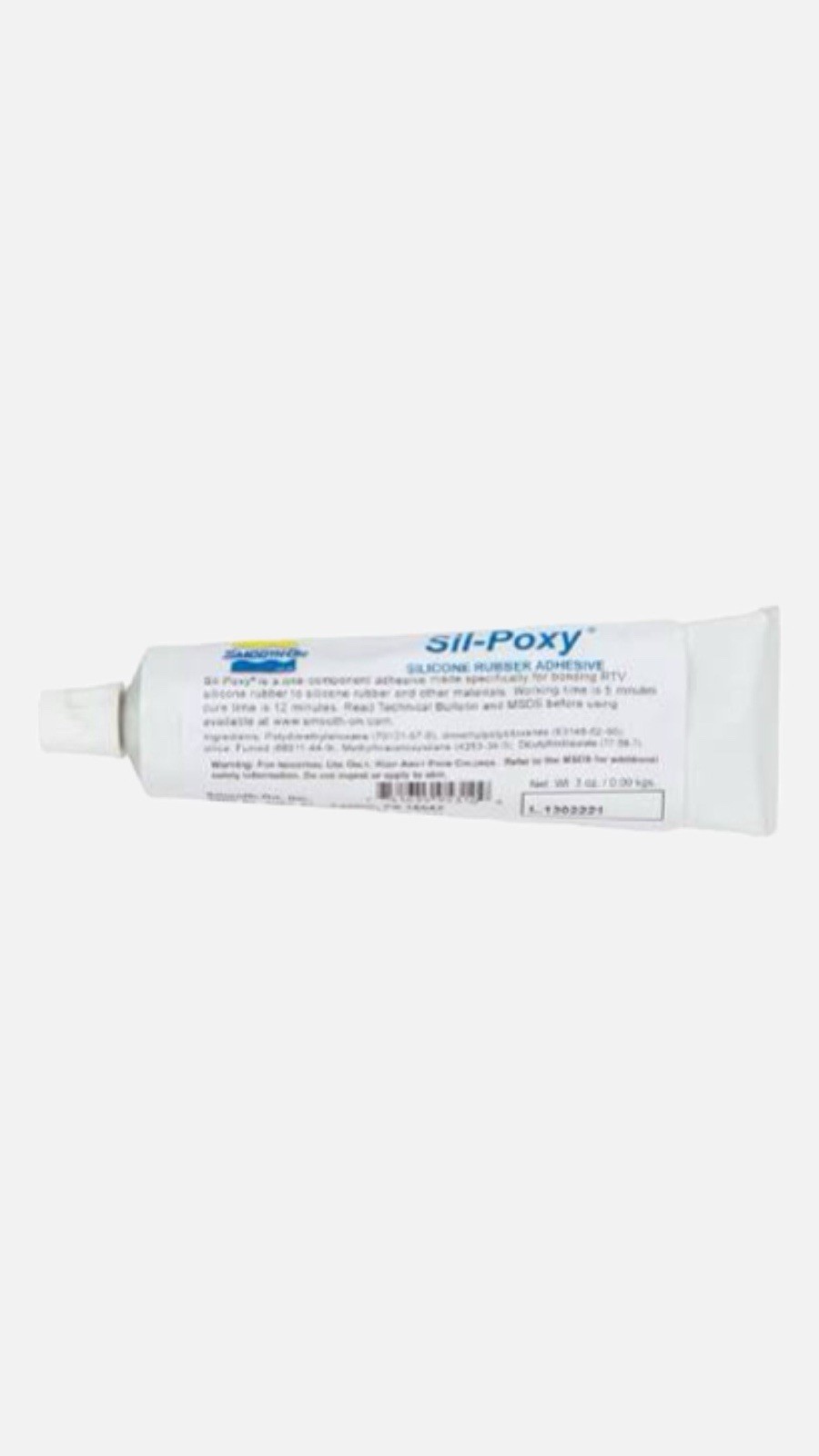 Smooth-on Sil- Poxy Rubber Silicone Adhesive 3 oz Tube