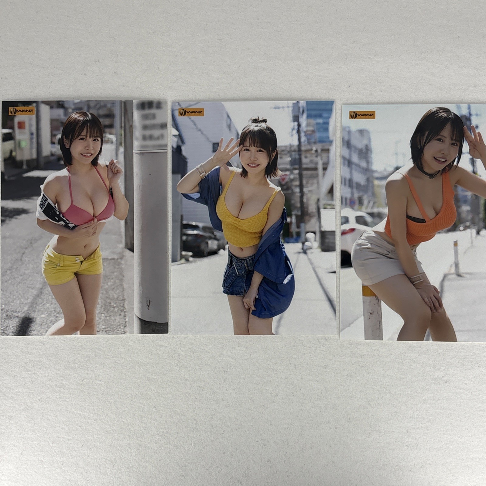 Konatsu Kashiwagi Raw Photo Set of 3 WAAA-609 F-cup JAV Idol L-size Bromide