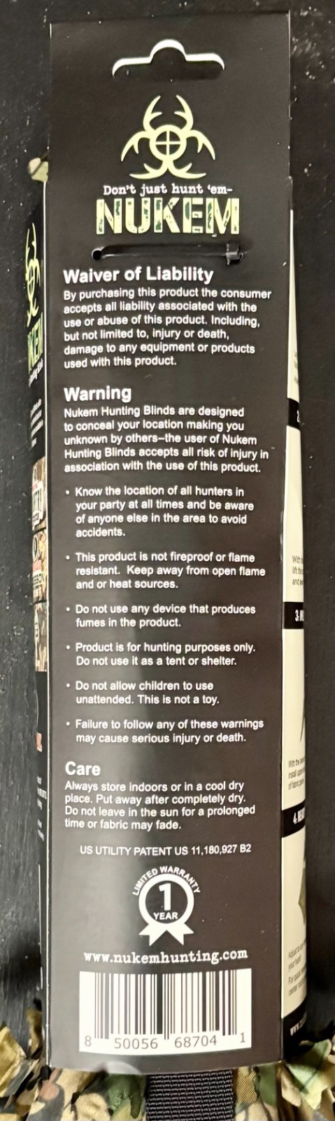 Nukem Hunting Ground Blind Mossy Oak Greenleaf New