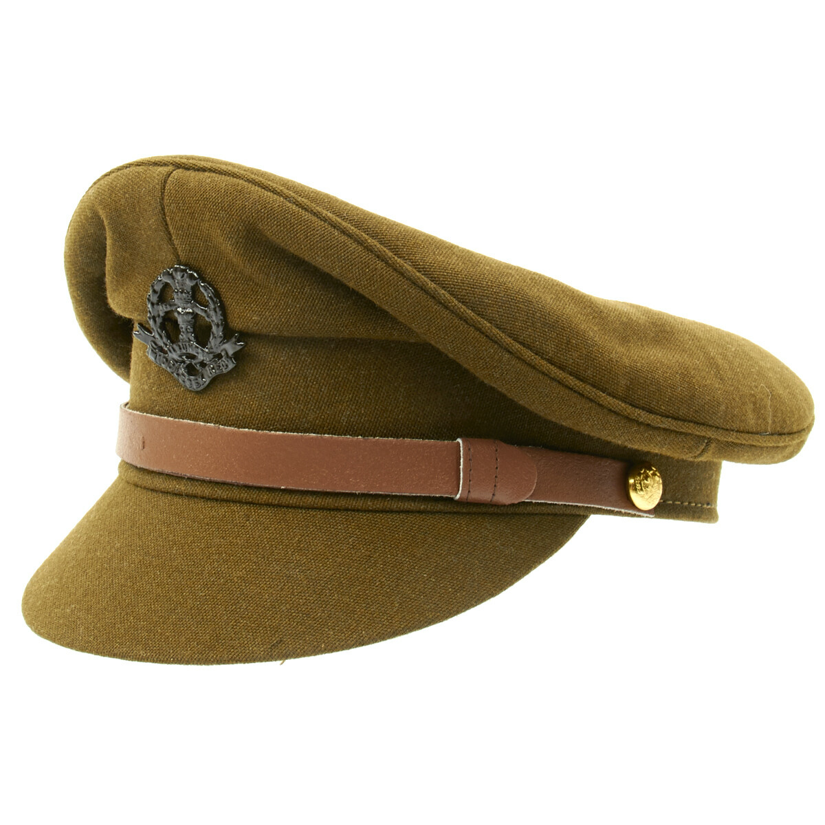British WWII Officer Peaked Visor Cap- Size US 7.25 (58cm)