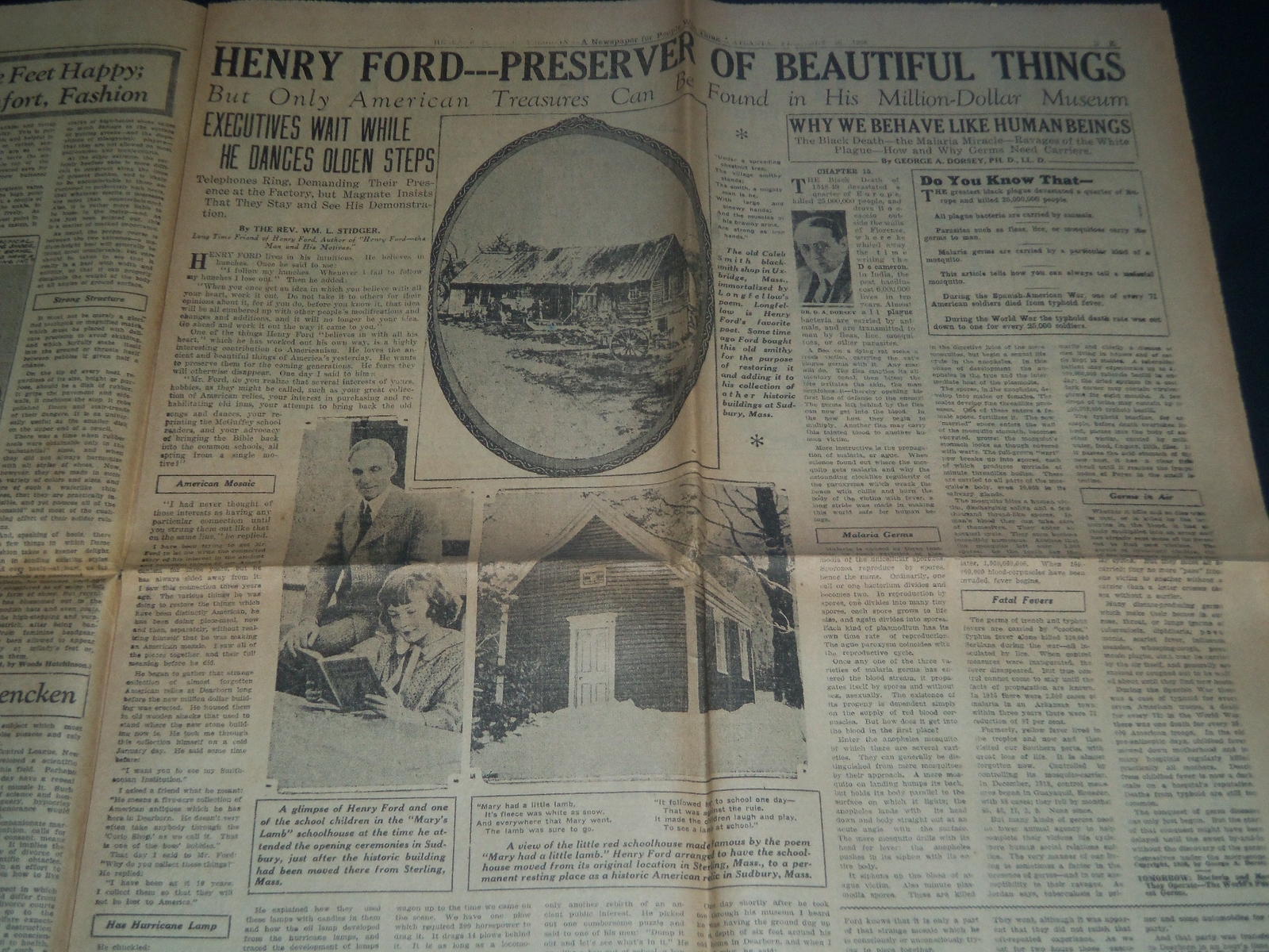 1928 FEBRUARY 26 HEARST SUNDAY AMERICAN - LINDSEY REPLIES TO MENCKEN - NP 3907
