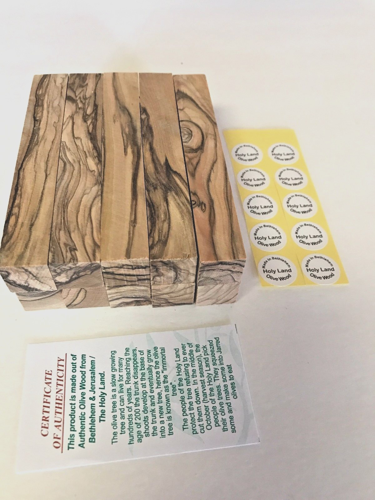 4 - Authentic-Premium Quality Bethlehem Olive Wood Pen Blanks