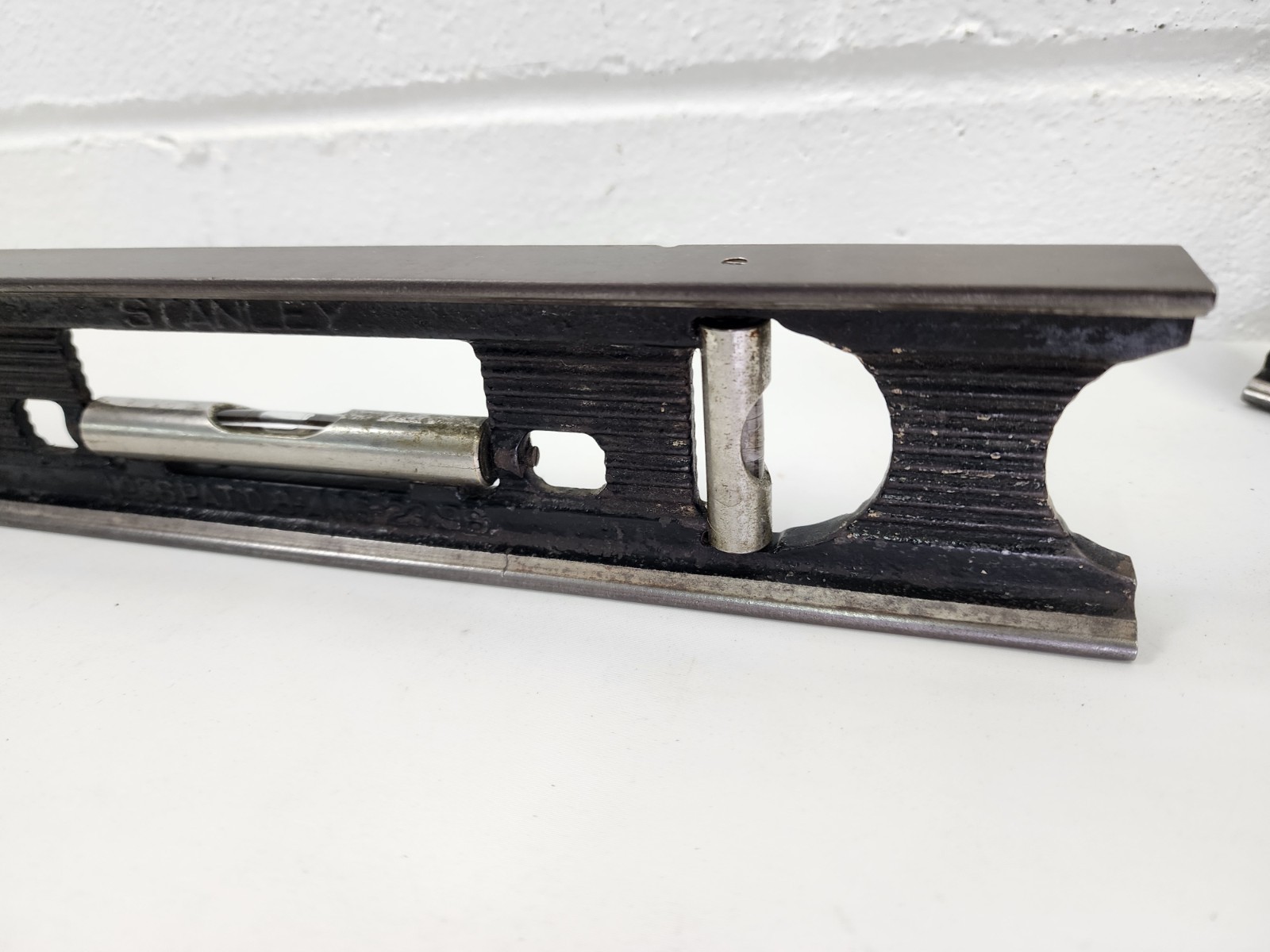 (2) Vintage Stanley No. 36 Cast Iron 12" Machinist Level