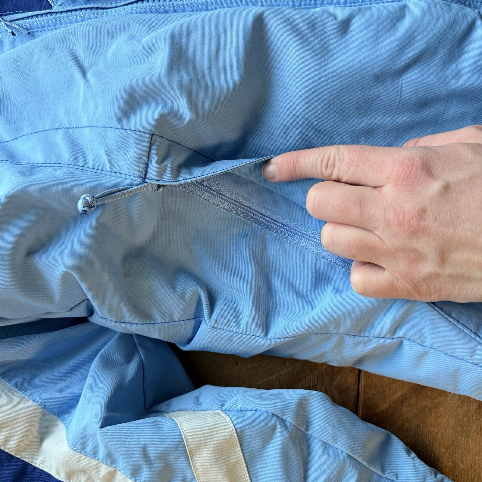 Girls VTG 90s LL Bean Puffer Coat Sz Small Jacket Blue Detachable Liner Y2K Play