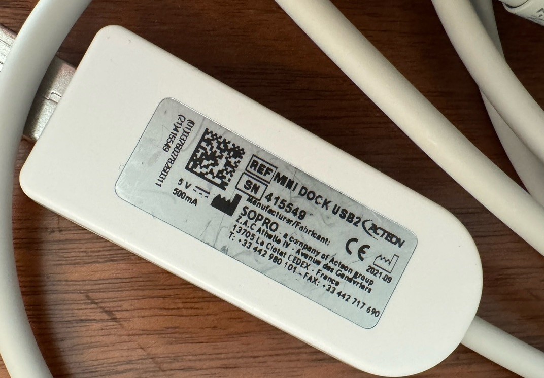 Acteon Sopro Care Dental Intraoral Camera Imaging Unit W/Mini Dock USB2 Cable