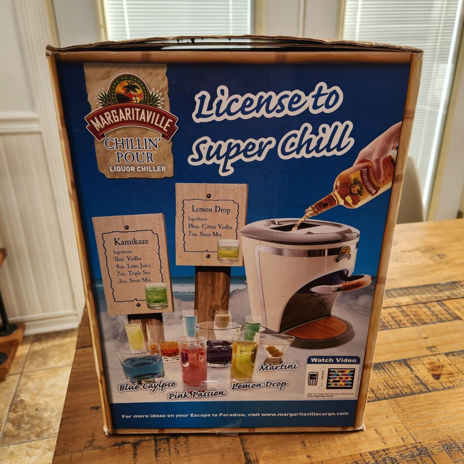 Margaritaville Open Box Chillin' Pour Liquor Chiller Shot Machine Dispenser