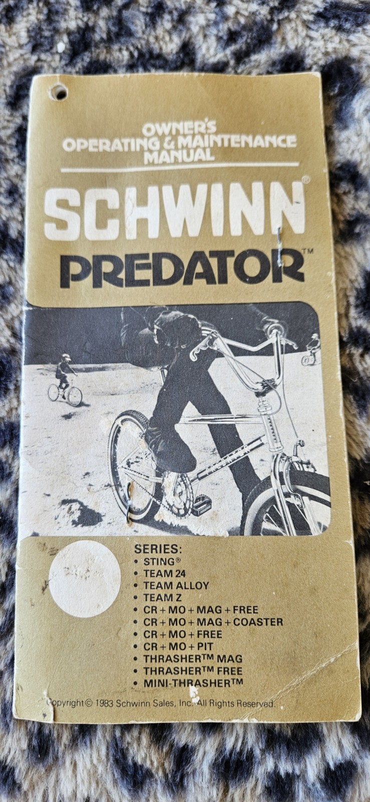 Schwinn Predator 1983 Old school BMX bike FRAME The Sting TRX Forks SE GT Chrome