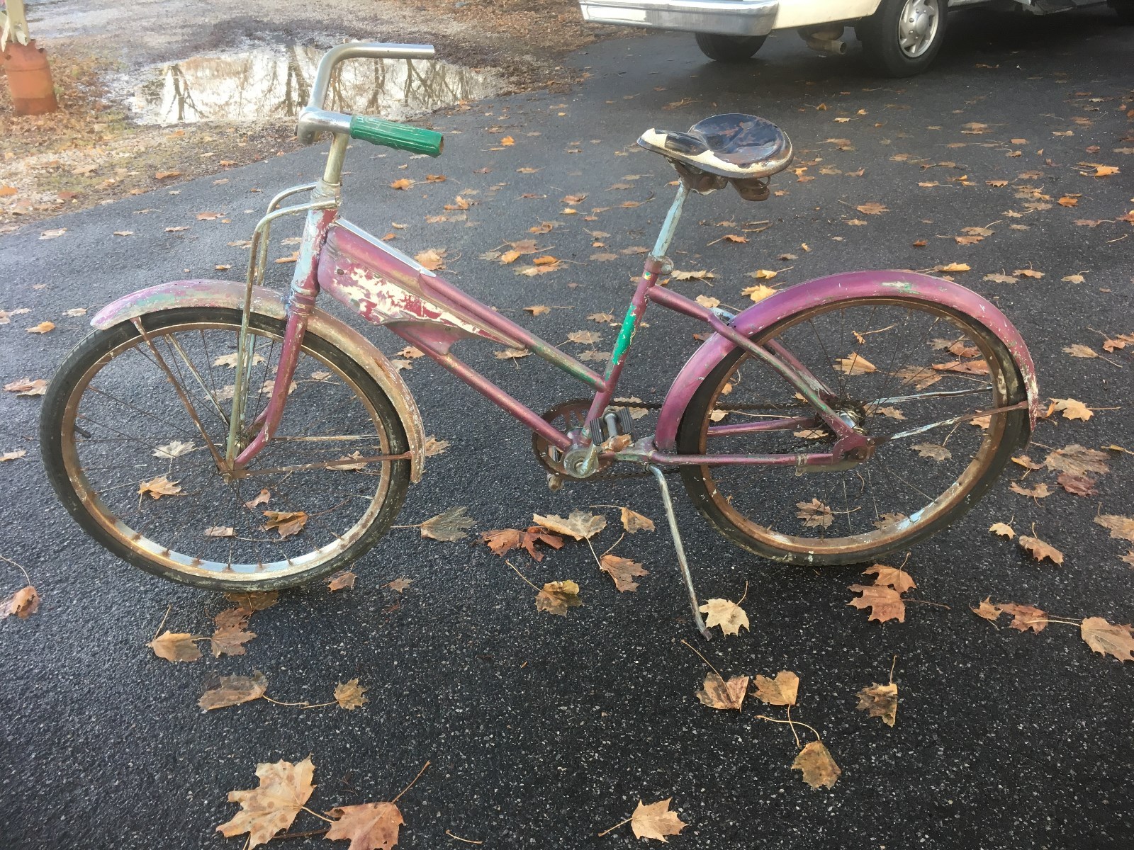 GOODYEAR 50'S BICYCLE VINTAGE FIRE POLICE . TANK BICYCLE SIREN