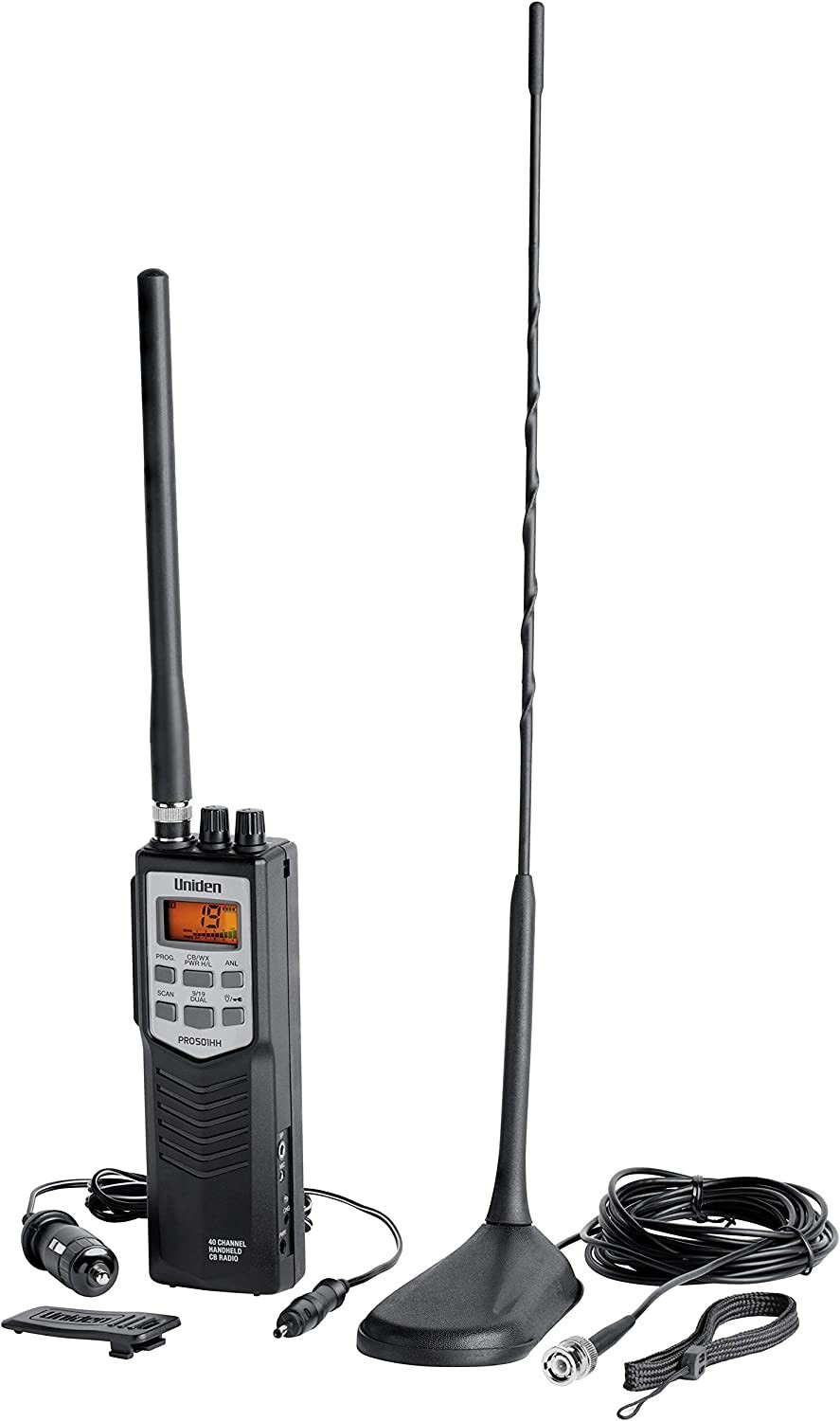 Uniden PRO501TK 40-Channel Handheld CB Radio w/ High-Gain Magnet Mount Antenna