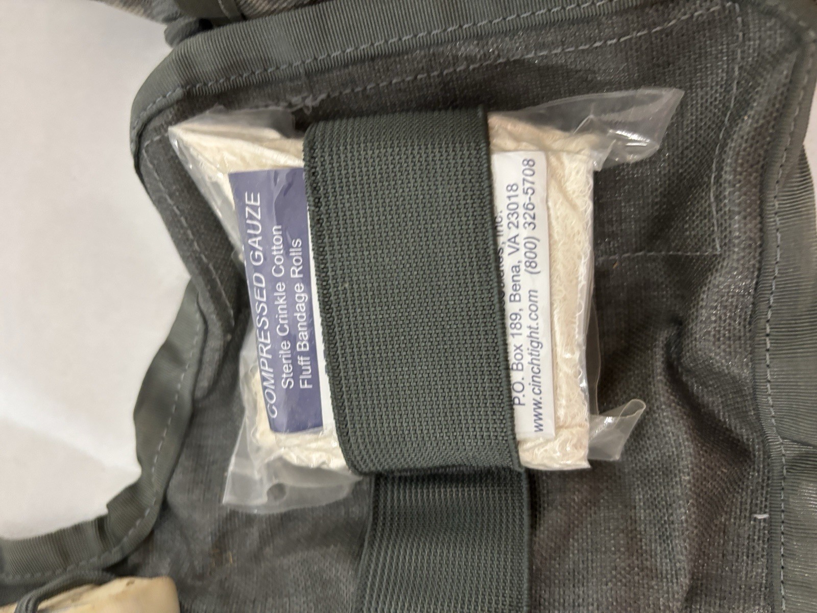 US Military Improved First Aid Kit IFAK w Parts and IR Beacon