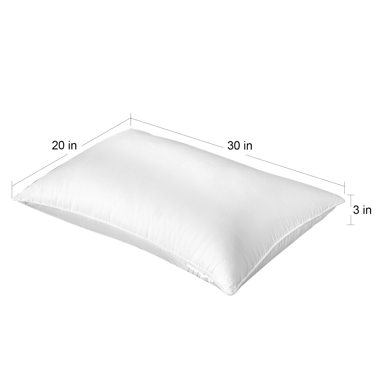 2/4 Pack Luxury Goose Down Pillow Queen Size Feather Pillow Insert Soft Support