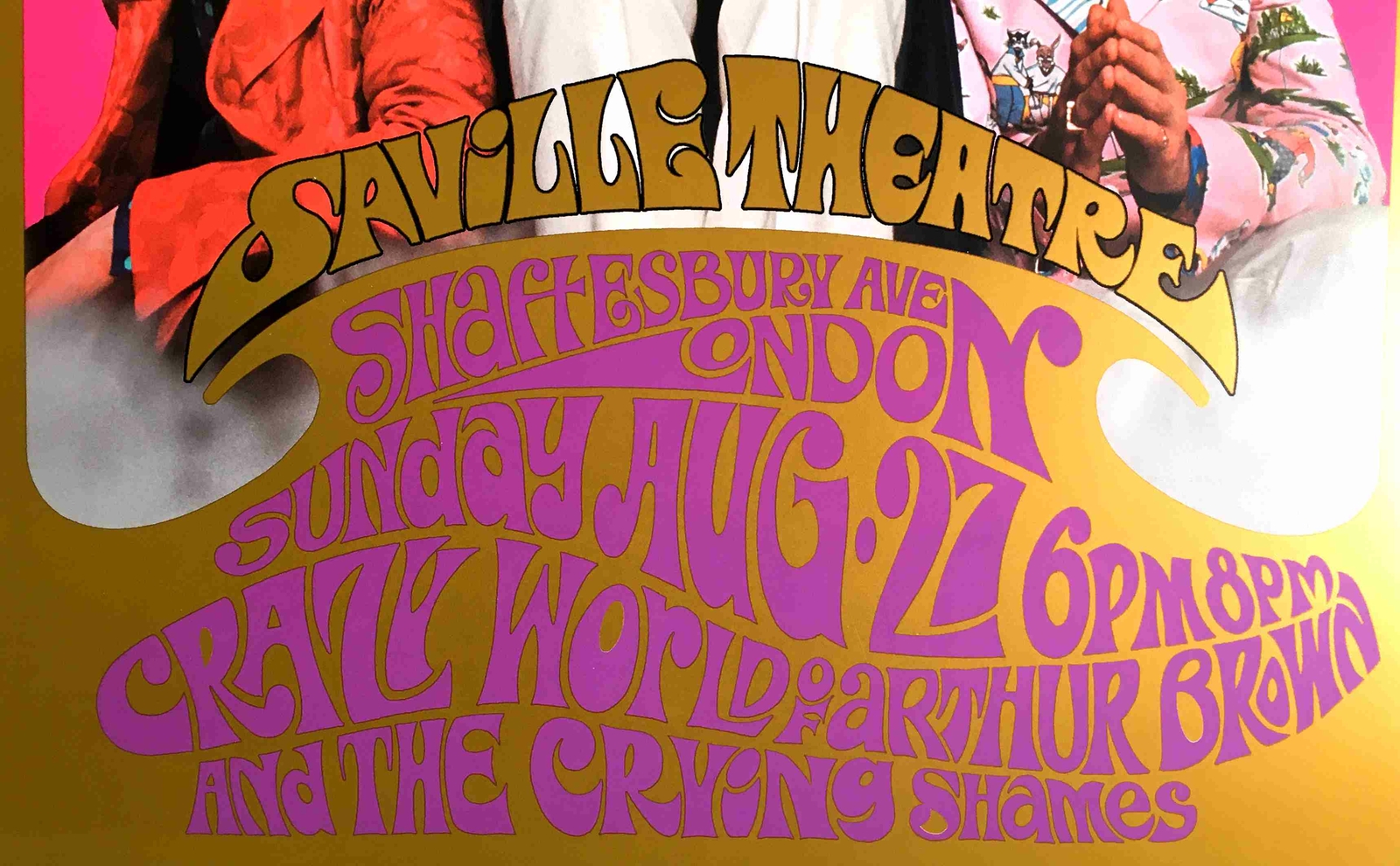 Jimi Hendrix Experience Poster for 1967 Saville Theater Performance Karl Ferris