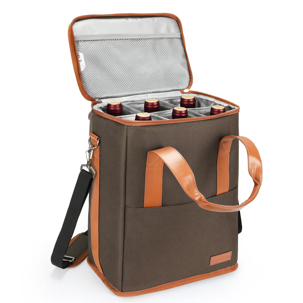 Tirrinia 6 Bottle Wine Gift carrier - Insulated & Padded Wine Carrying