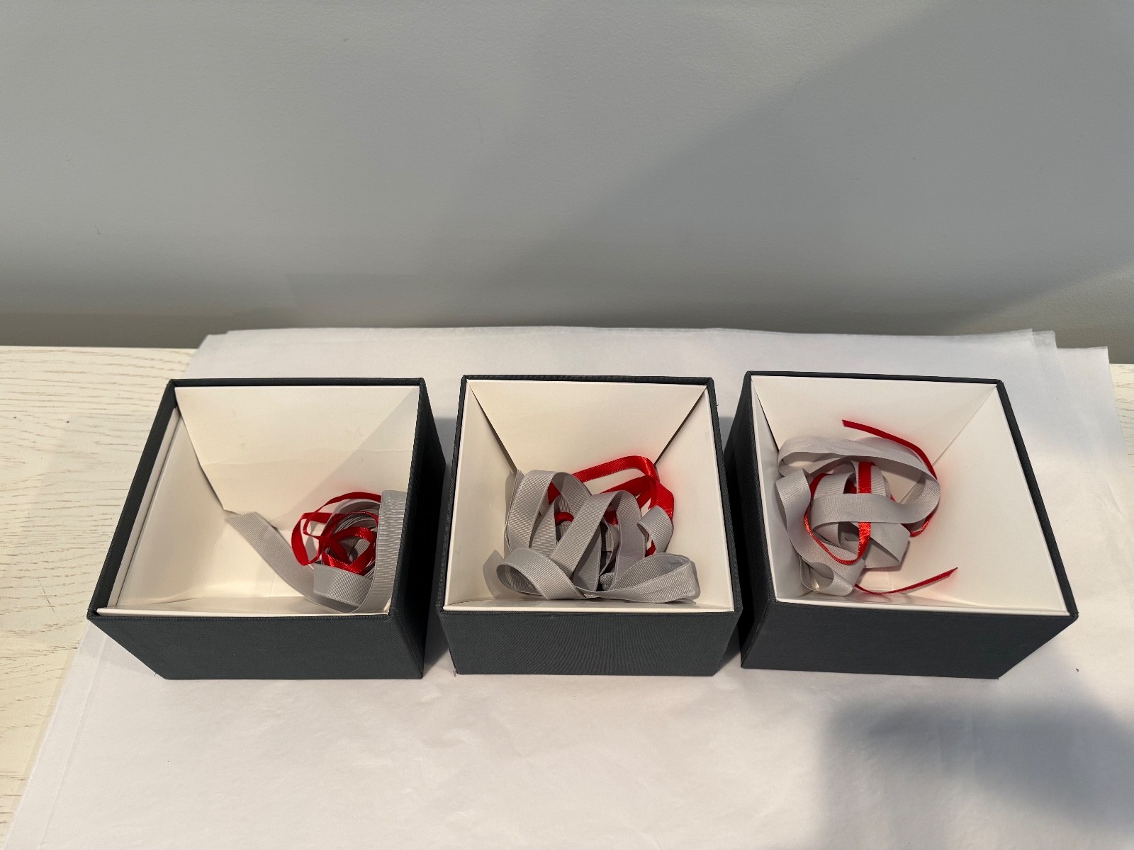 Steuben Empty Boxes 3.5 x 6 x 6, Lot Of 3