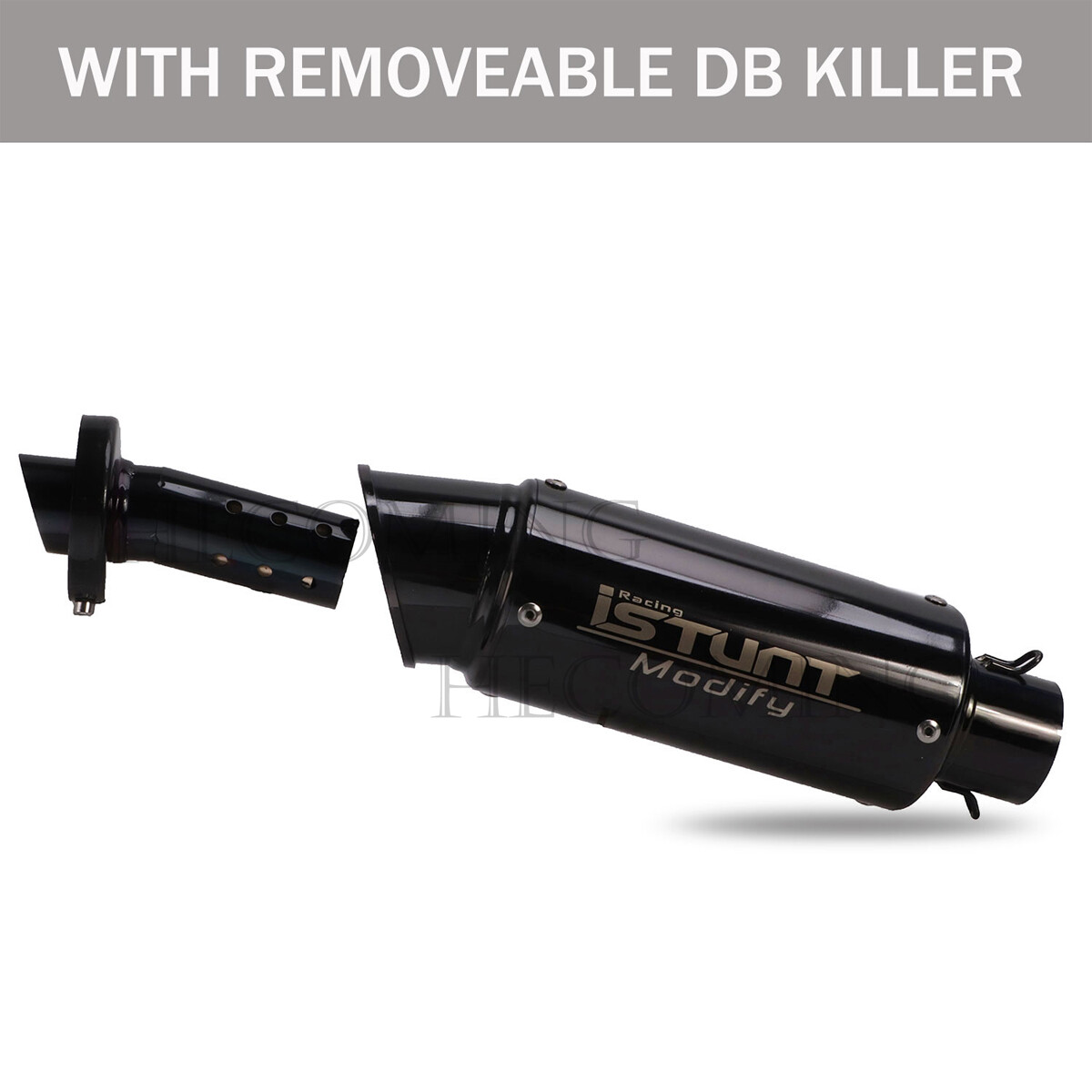 Exhaust System Muffler Baffle Slip on For Kawasaki Z400 Ninja 400 18-24 ninja500