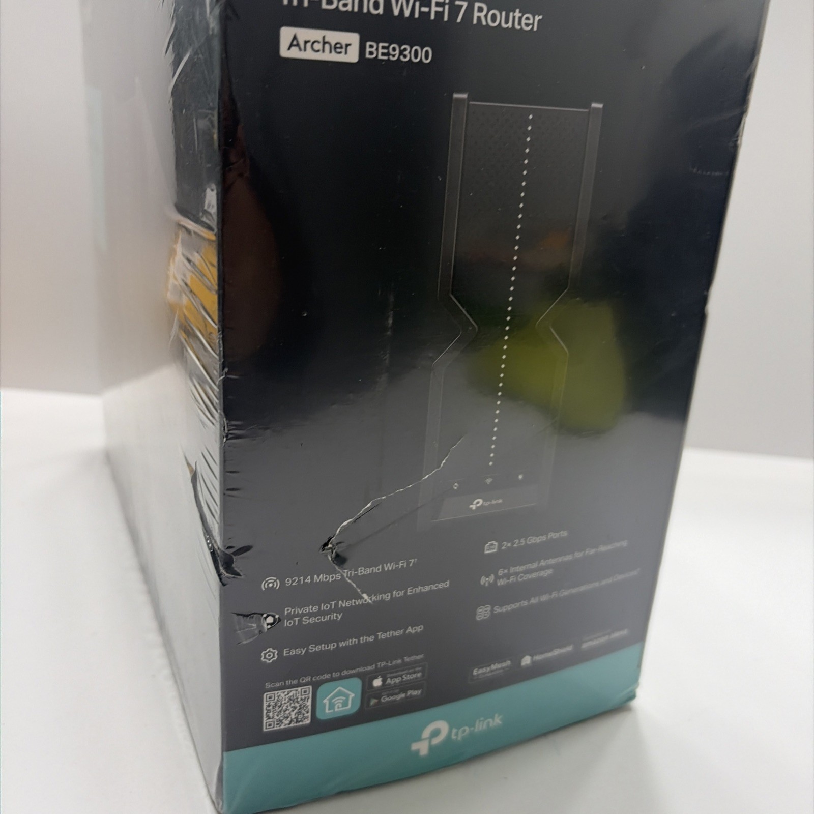 New Sealed TP-Link Archer BE9300 Tri-Band WiFi 7 9.2Gbps Wireless Router Black