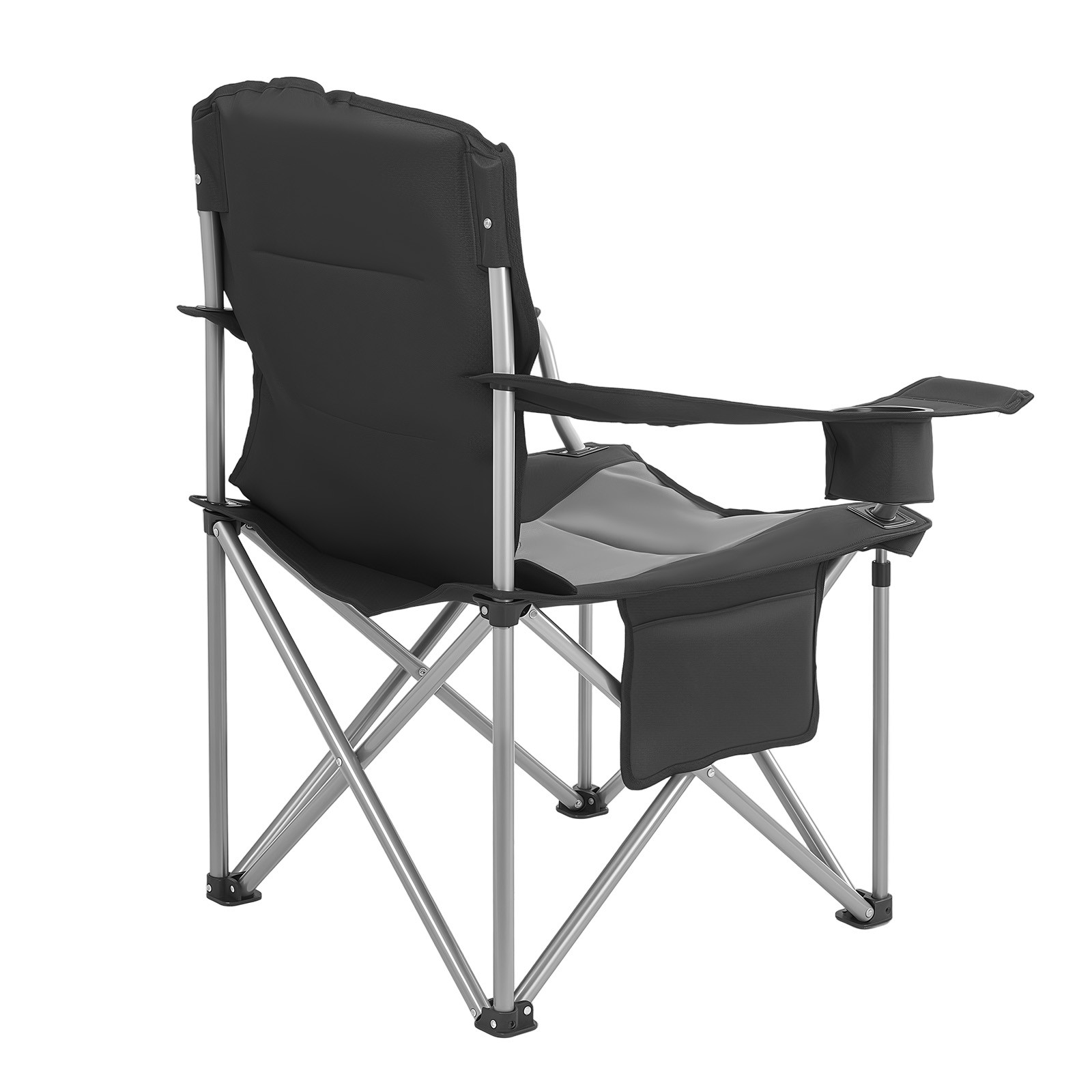 VEVOR Oversized Camping Chairs 450lbs Folding Chair Cup Holder Cooler Bag 2 Pack