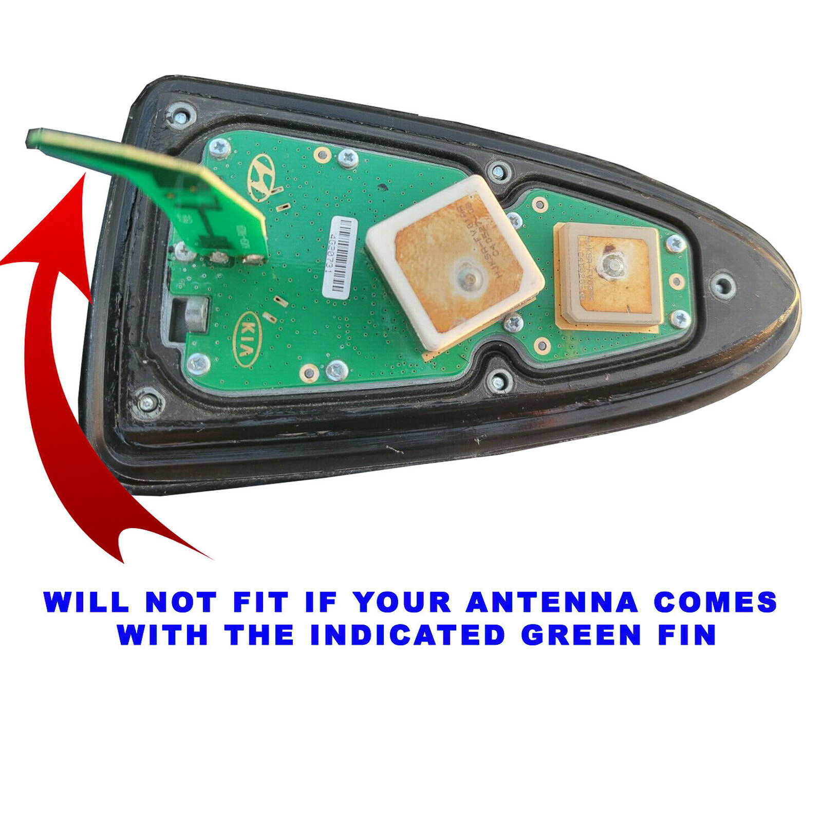 Genuine Hyundai Sonata 2015-2020 Shark Fin Antenna Cover Titanium Silver IM OEM