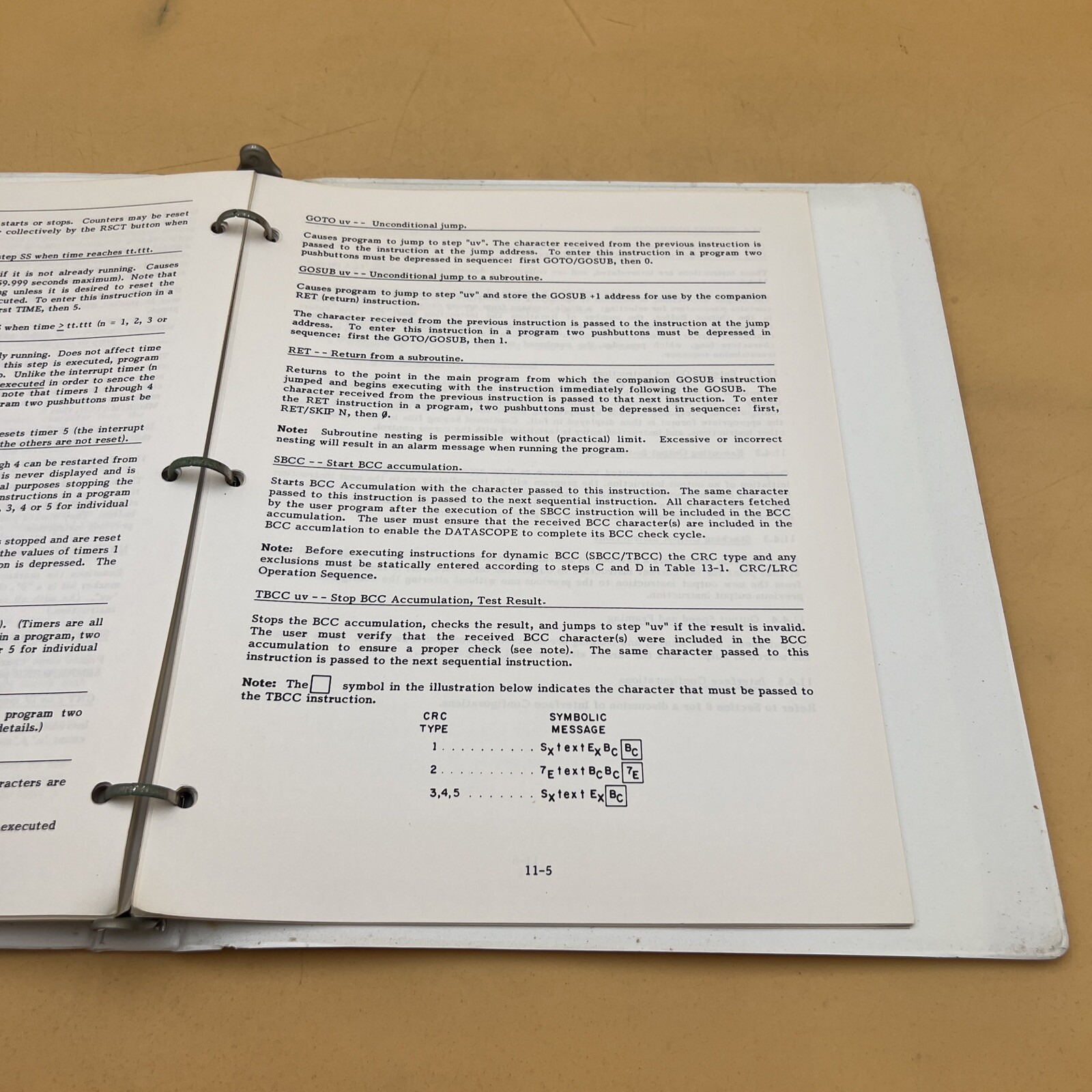 VINTAGE SPECTRON D-584 DATASCOPE OPERATOR'S INSTRUCTION MANUAL BOOK, ORIGINAL