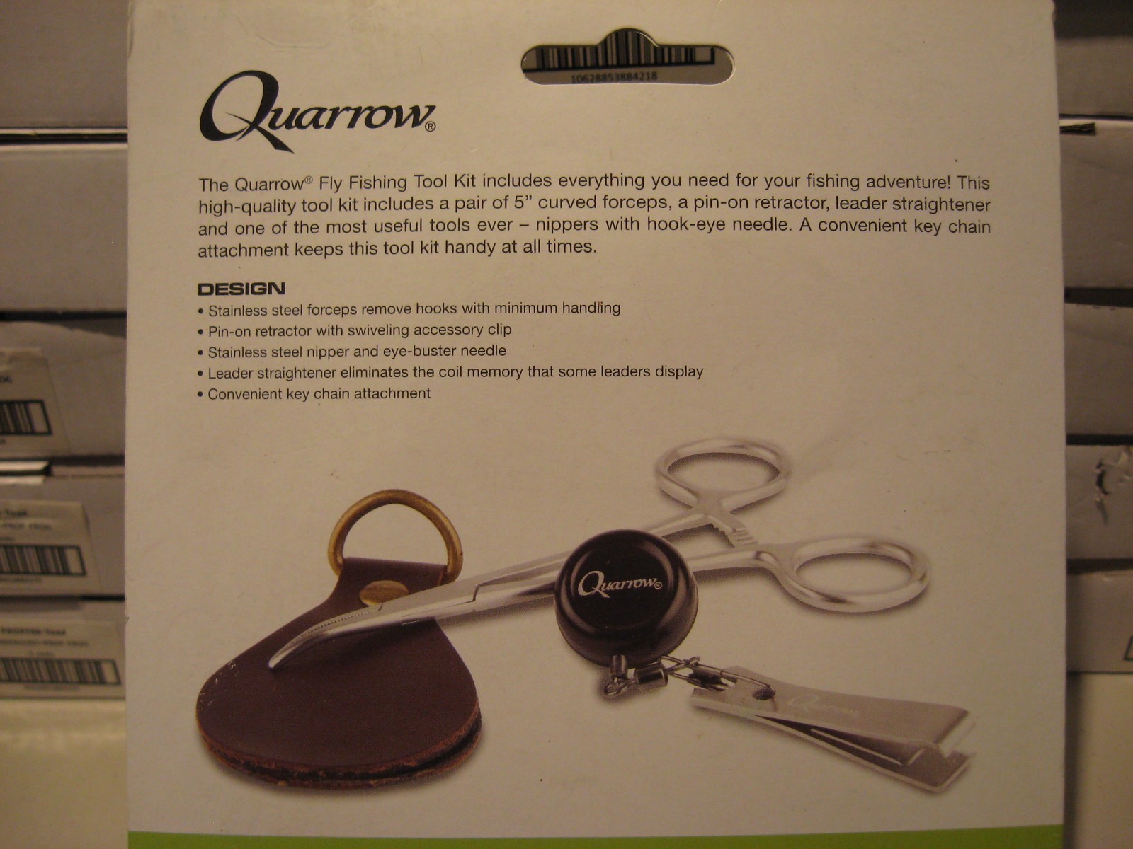 Quarrow Fly Fishing Tool Combo Kit Stainless Steel Forceps & Nippers & KeyChain