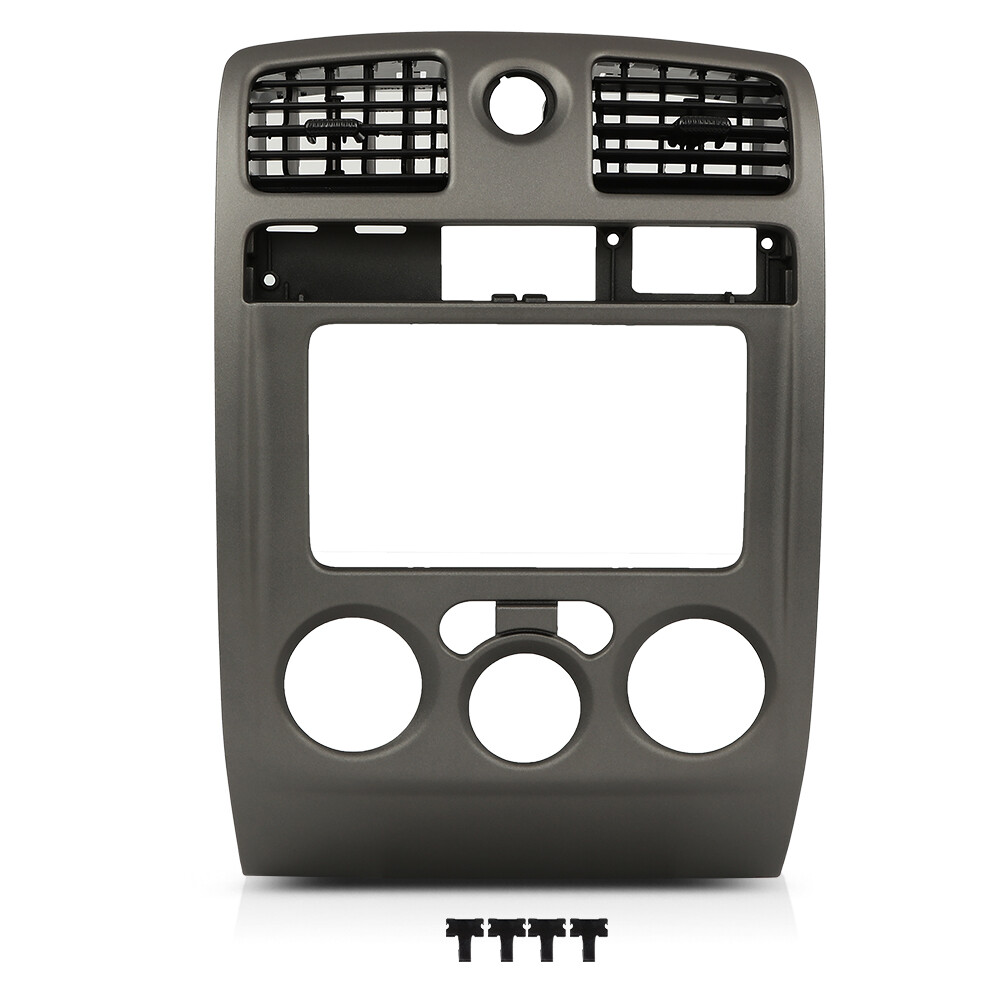 Fit For 2004-2012 Chevy Colorado GMC Canyon Center Dash Radio Vent Bezel Gray