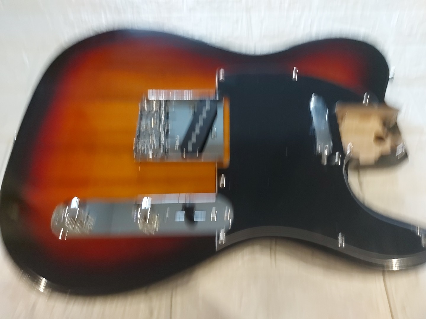 NEW LOADED Tele Style BODY Telecaster Sunburst On Black FAST SHIP! VERY NICE!
