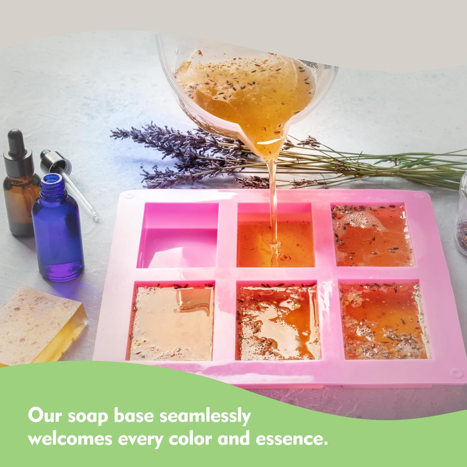 2 LB Glycerin Soap Base Pre-Cut Moisturizing Natural Base Melt and Pour DIY Hand