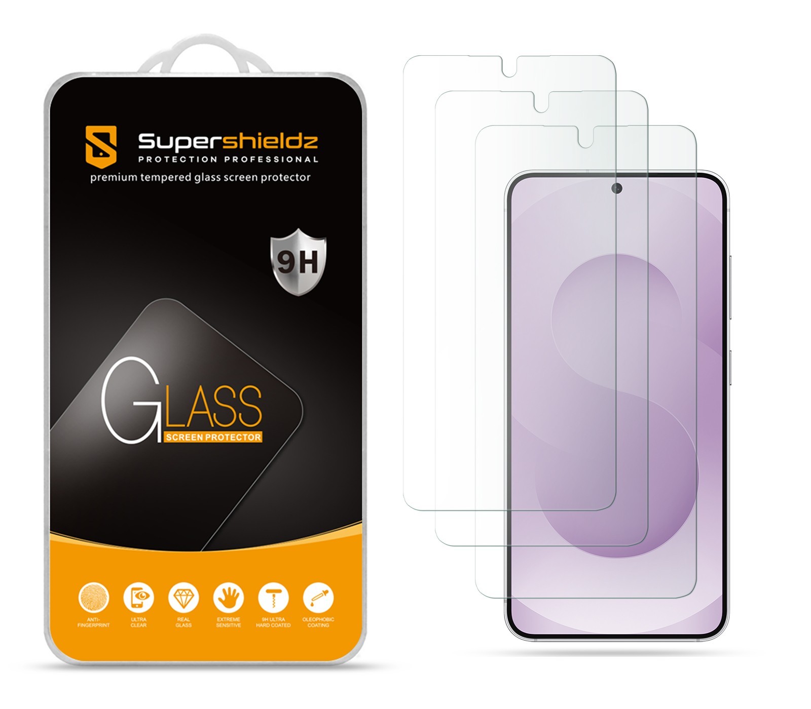[3-Pack] Supershieldz Tempered Glass Screen Protector for Samsung Galaxy S26