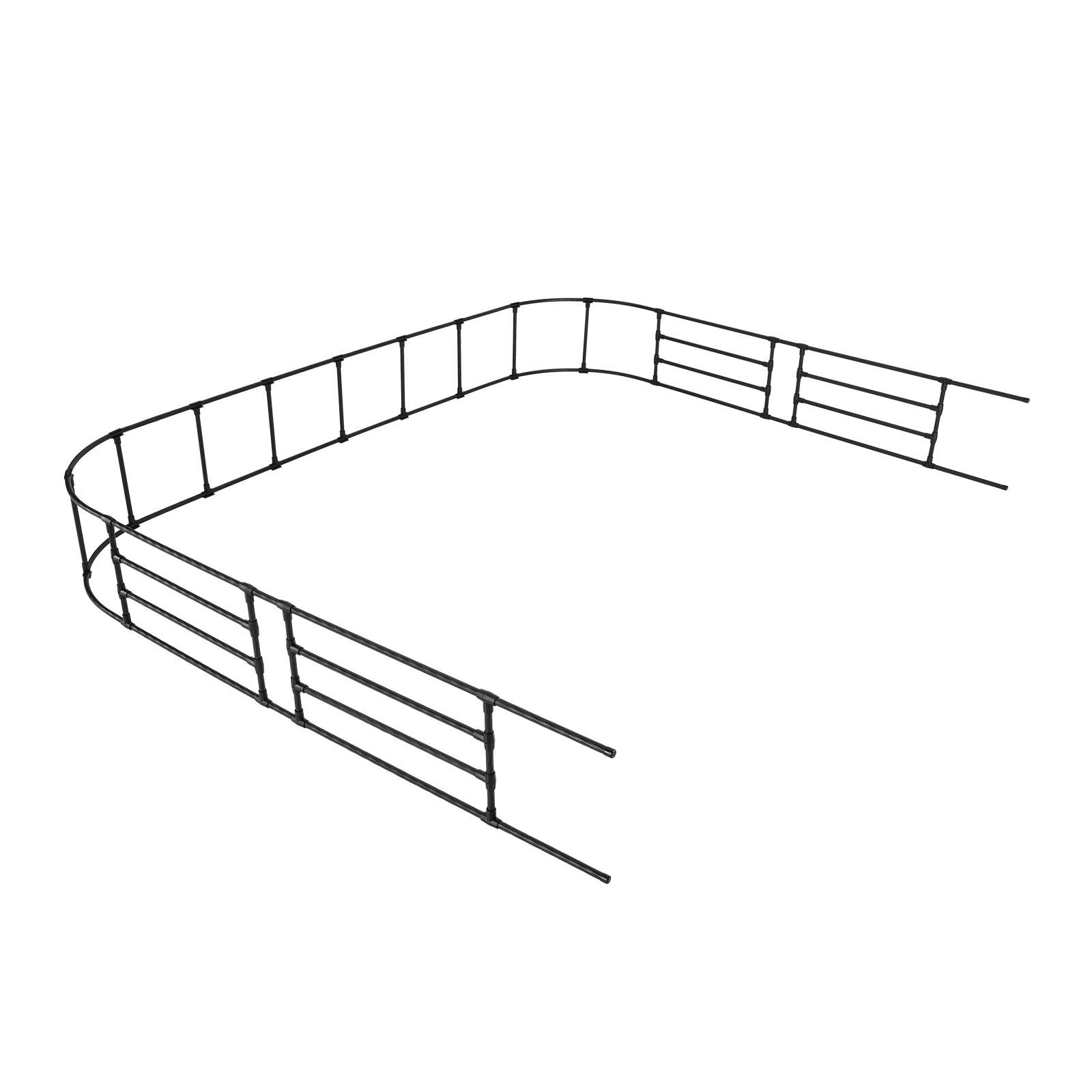 Uimoso Metal Garden Arbor 94.5x126x15.8 in Trellis Climbing Plants and Events