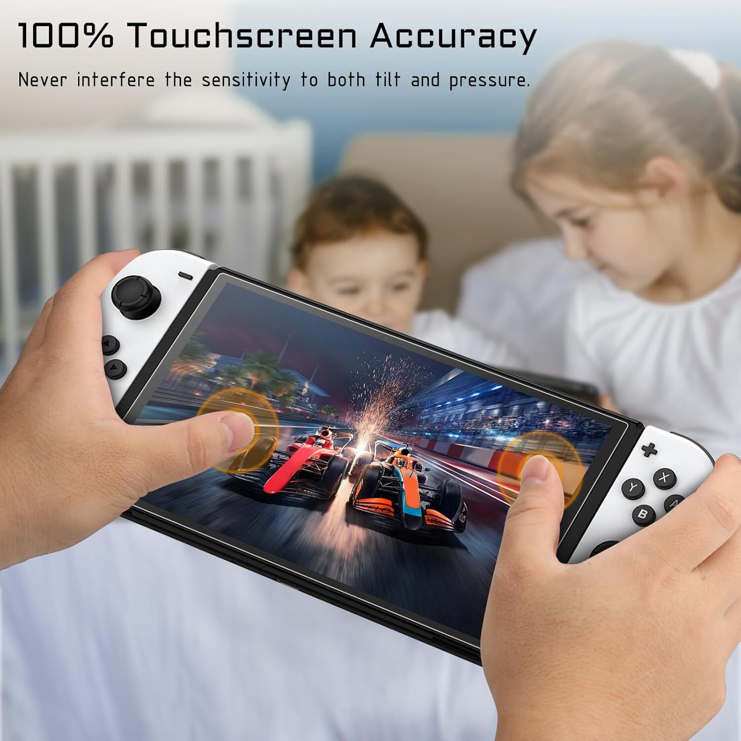 (2 Pack) Screen Protector for Nintendo Switch OLED Model 2021 (NOT Switch 2017)