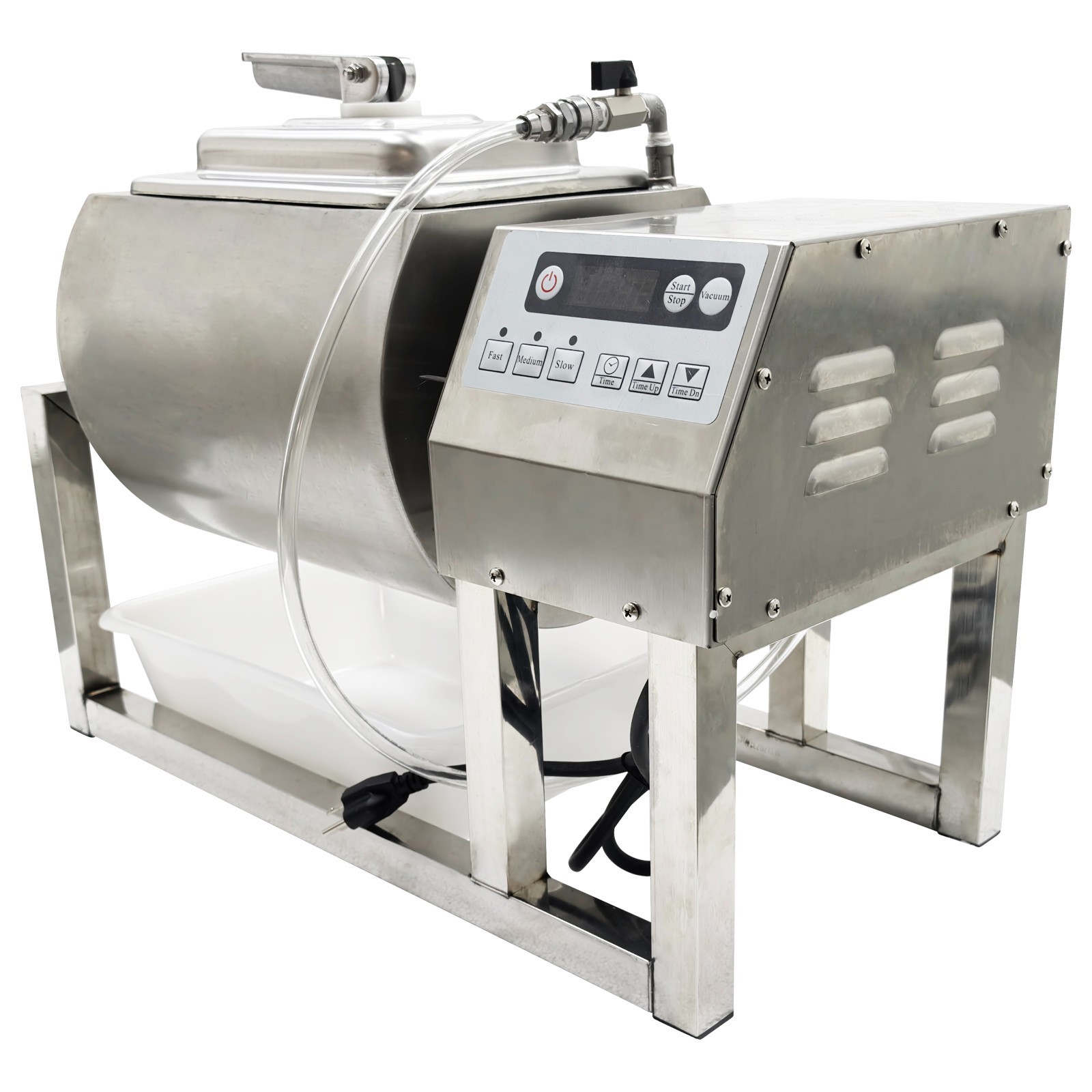 15L Electric Food Marinator Circular Rotatable Marinating Machine Vacuum Meat Tu