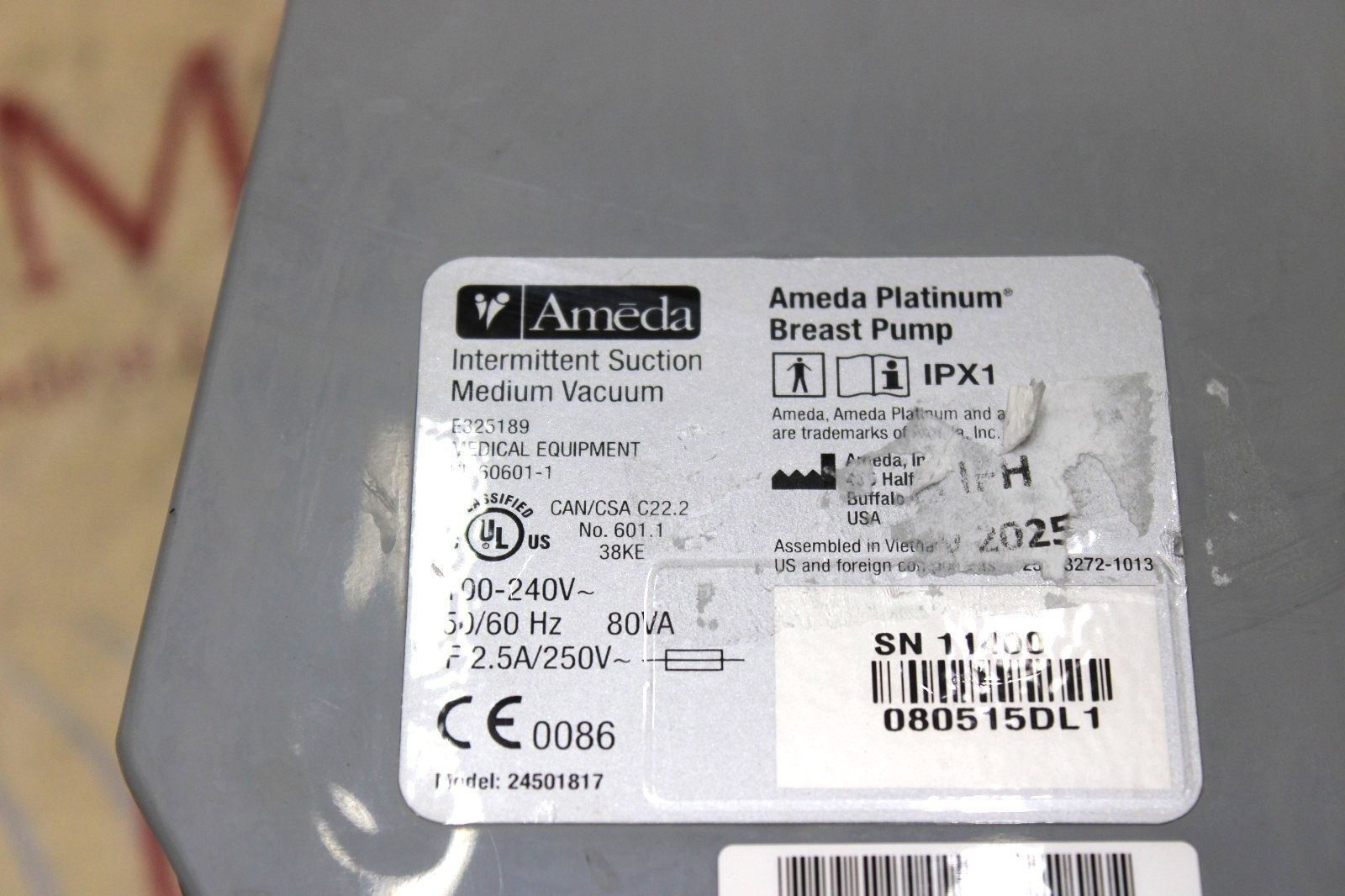 Ameda Platinum 24501817 Hospital Grade Electric Breast Pump