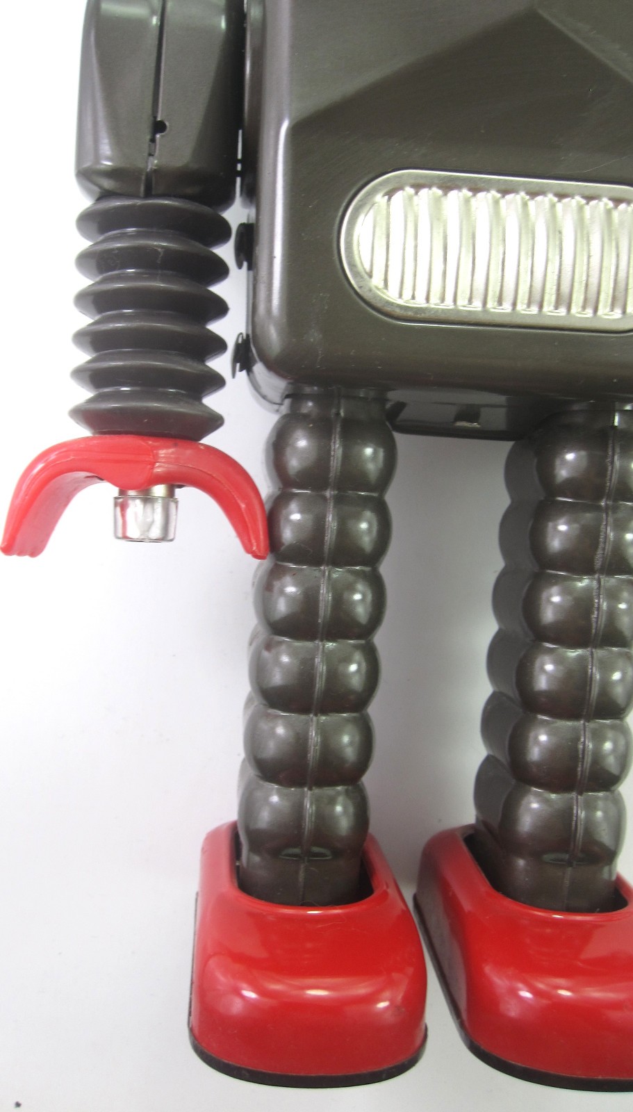 Vintage THUNDER ROBOT 11.5" Tin Reproduction Robot For Display - Schylling Brown