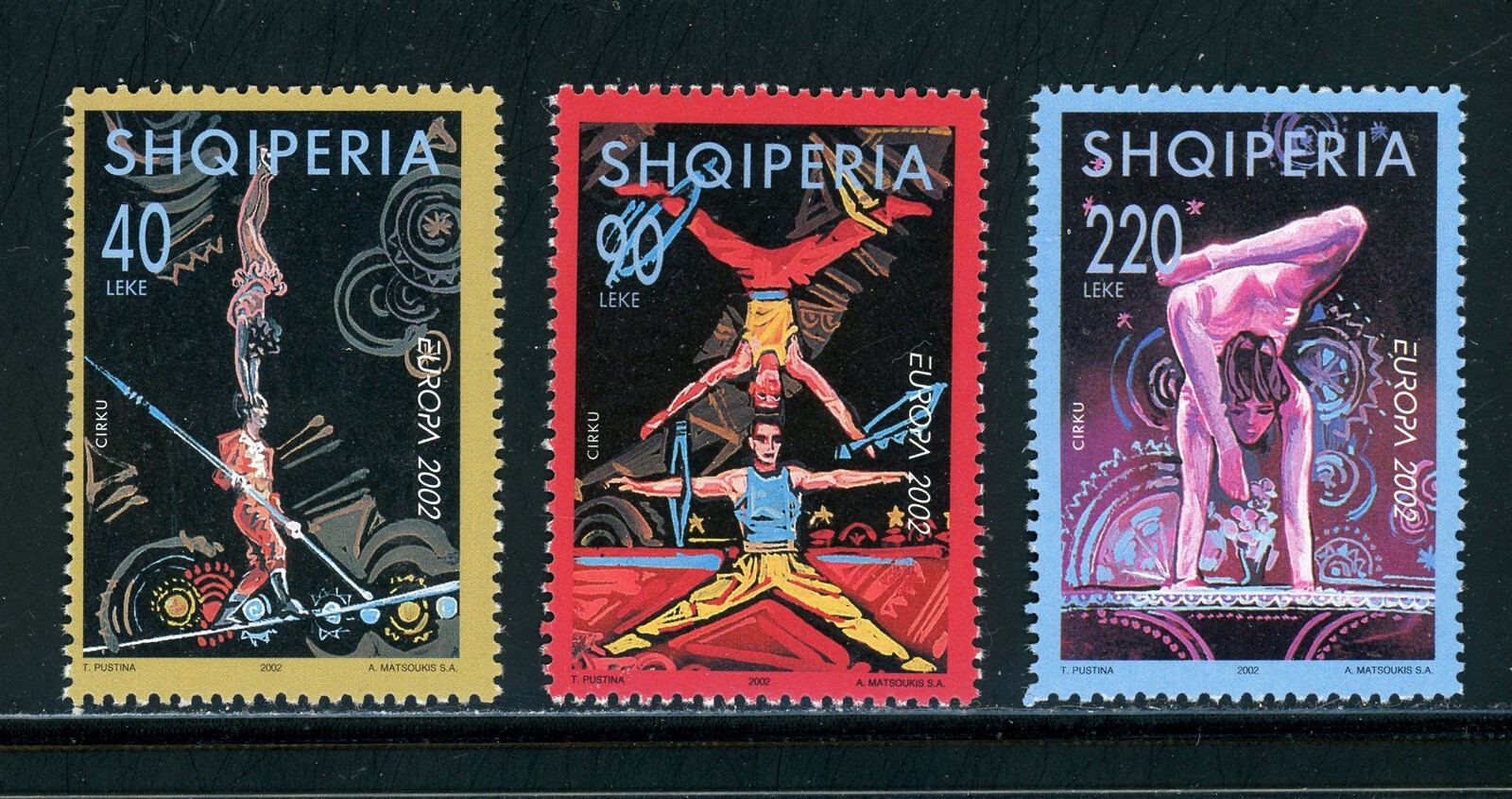 Albania Scott #2672-2674 MNH Europa 2002 Circus $6+ 458075