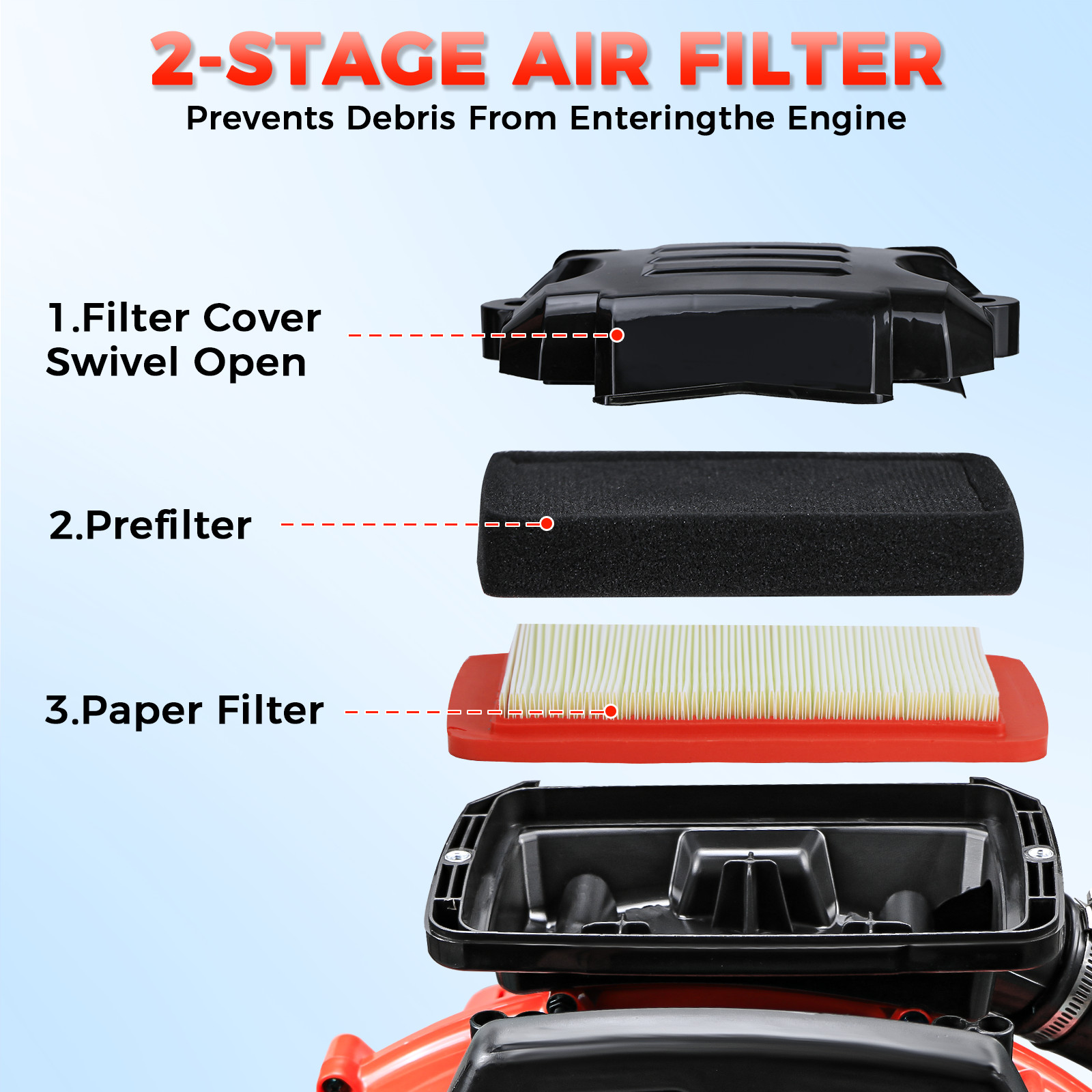 Commercial Backpack Leaf Blower Snow Blowers 75.6CC 2-Stroke Gas Powered 907CFM