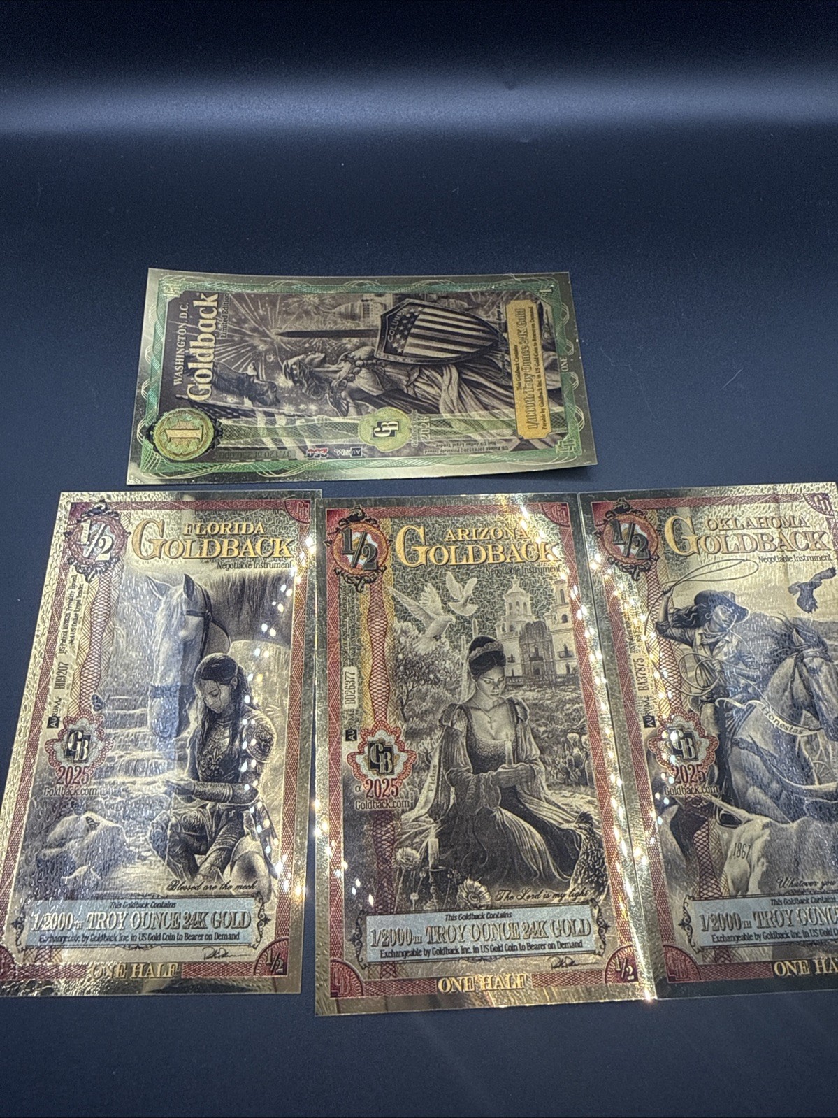 Washington DC Goldback Lot - Florida - Arizona - Oklahoma