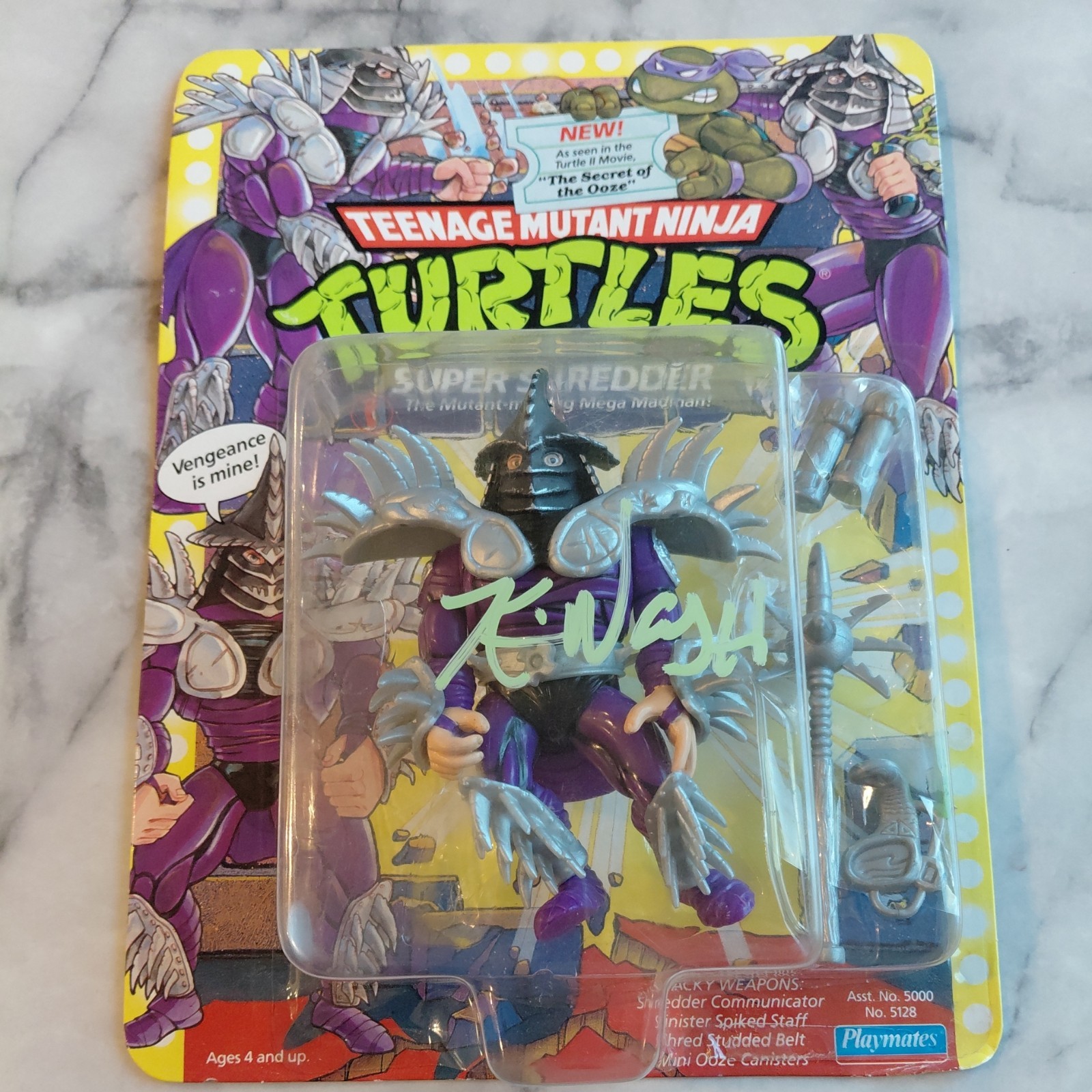Kevin Nash Signed Teenage Mutant Ninja Turtles Super Shredder Figure 1991 JSA