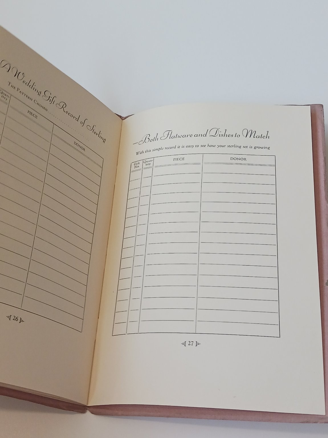 1929 Emily Post Bridal Silver and Wedding Customs Booklet Towle Guide