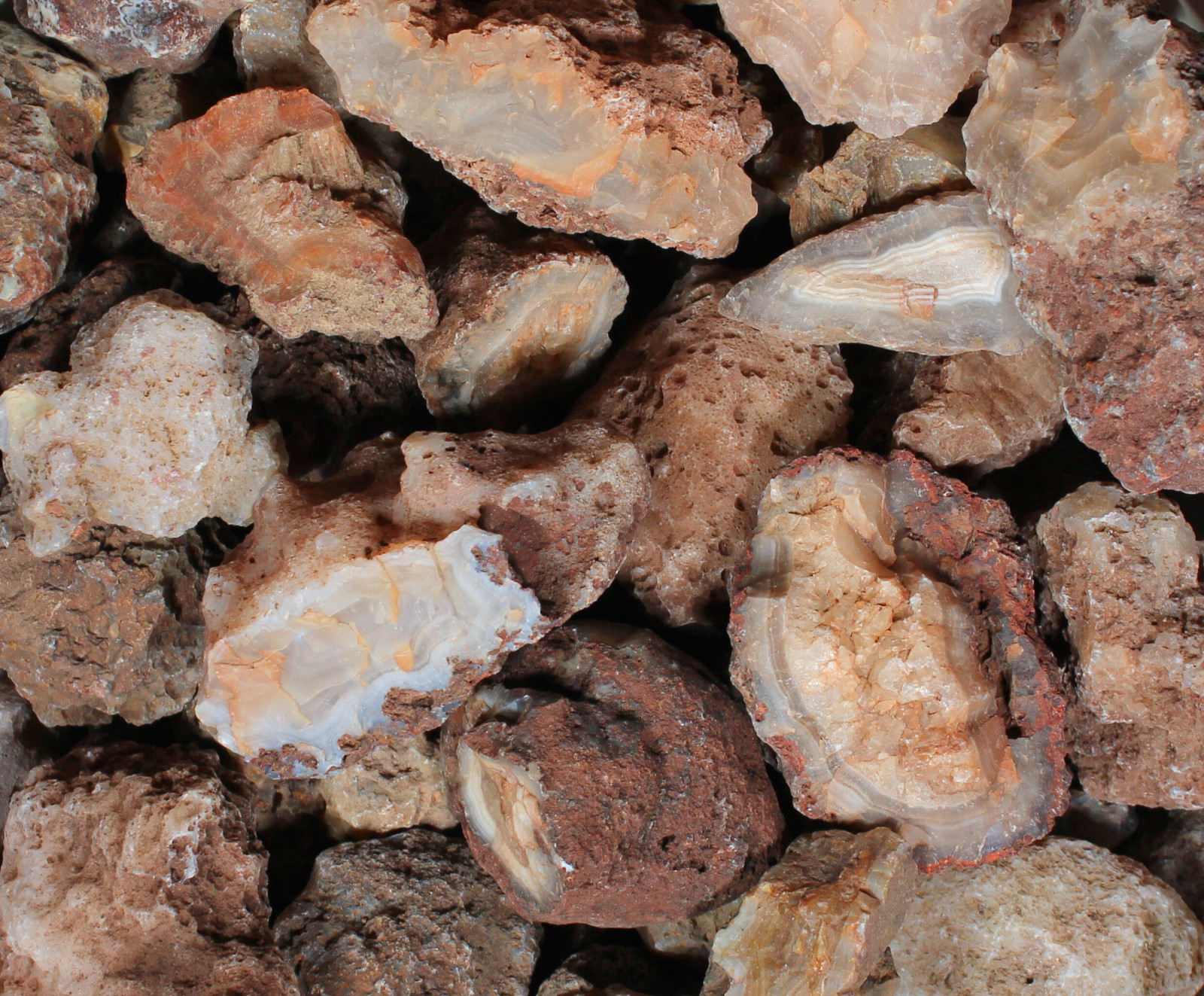 Calandria Agate Nodules - Rough Rocks for Lapidary/Cabochon - Bulk Wholesale