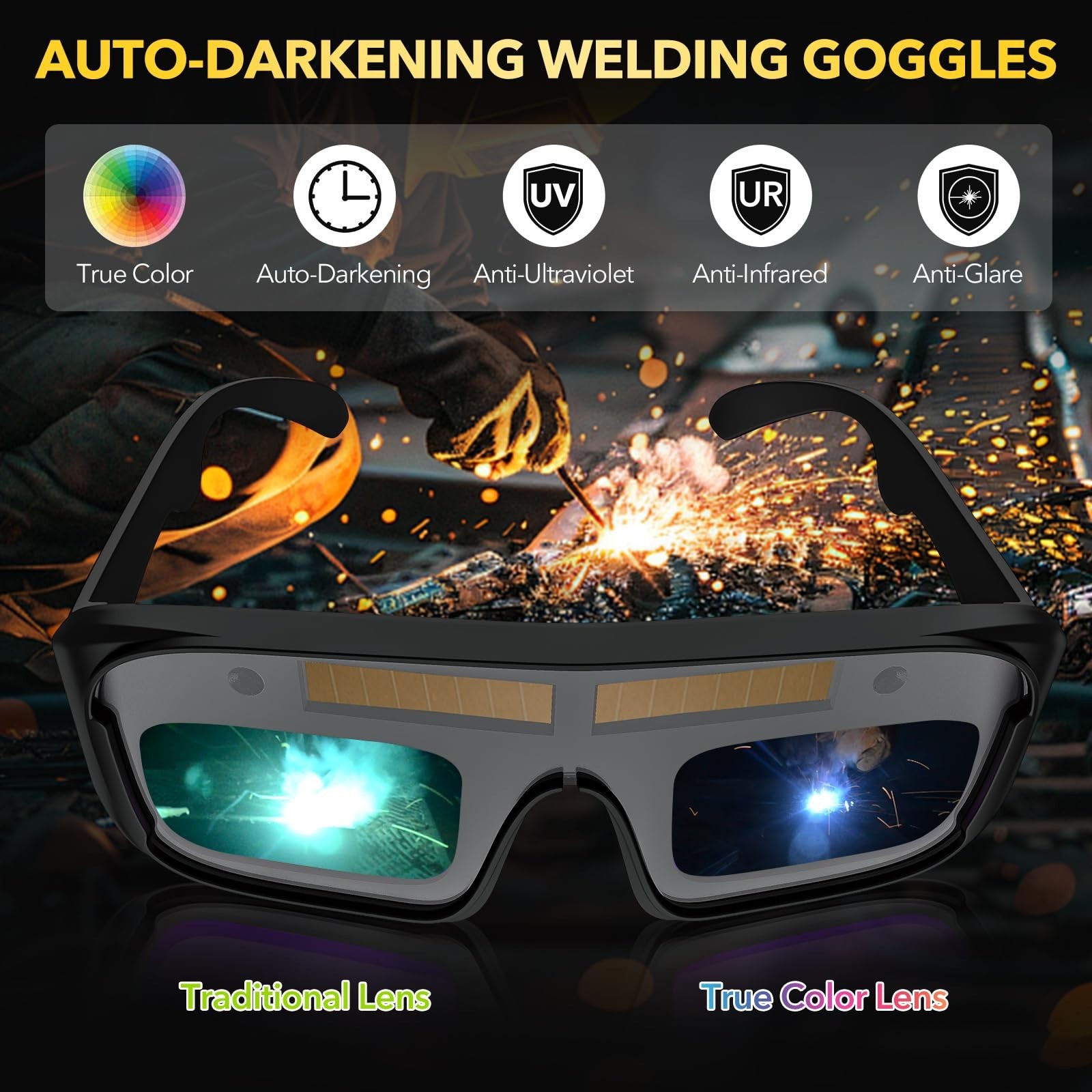 Portable Stick Welder 110V, 120A Handheld Welding Gun with Goggles & 30 Rods