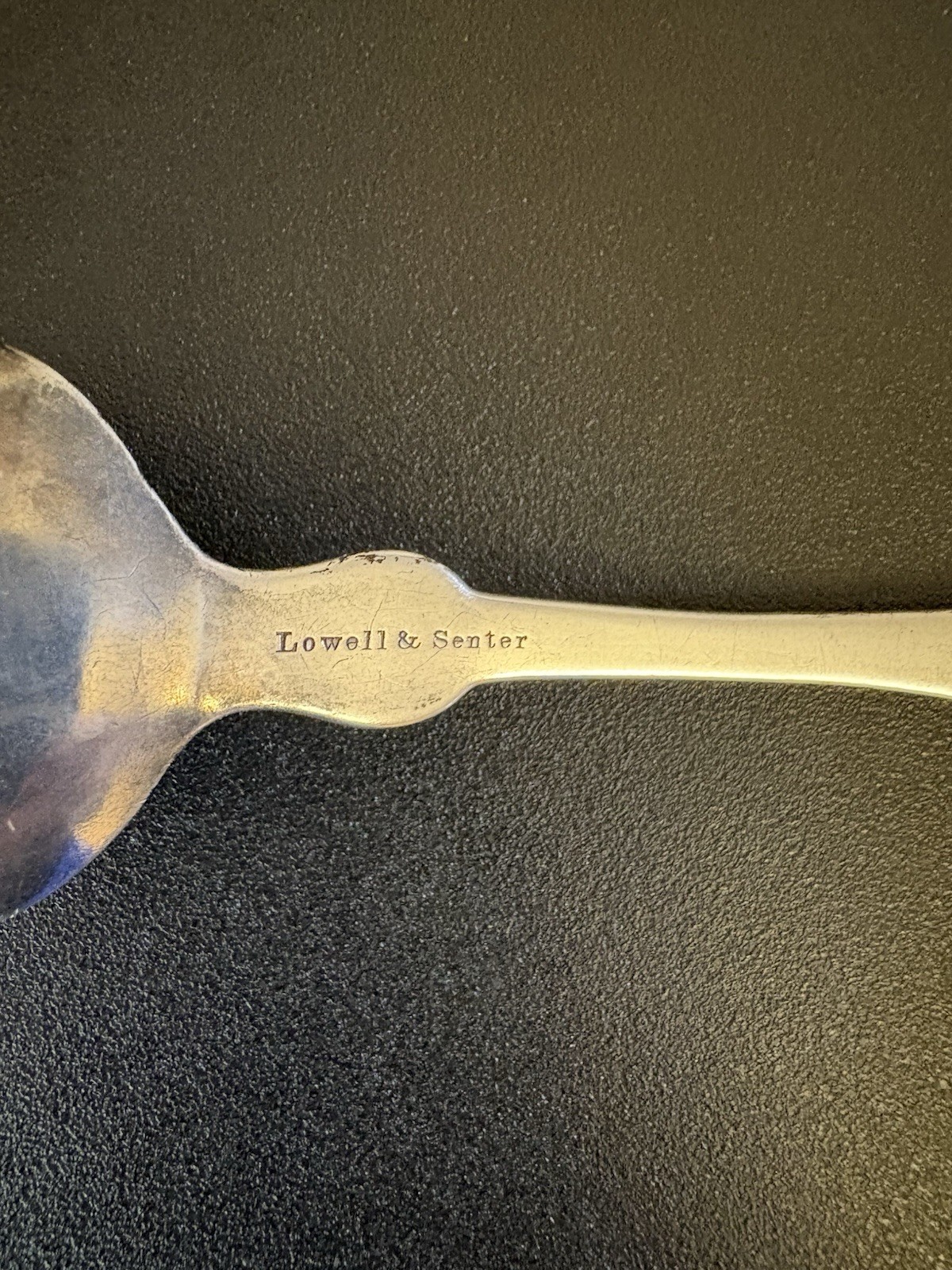 Lowell & Senter Coin Silver teaspoon Portland Maine