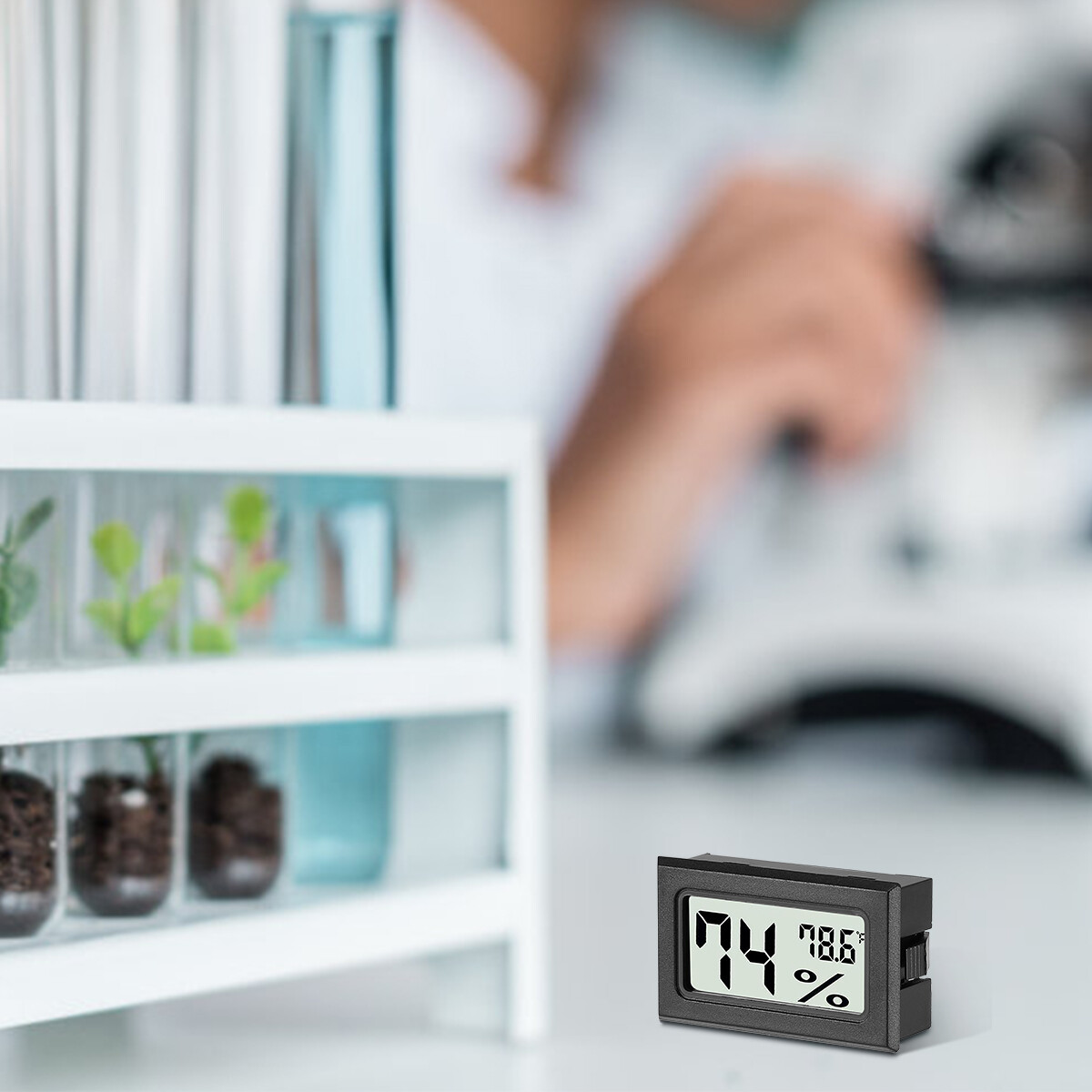 5PCS Digital LCD Indoor Temperature Humidity Meter Thermometer Hygrometer Tester