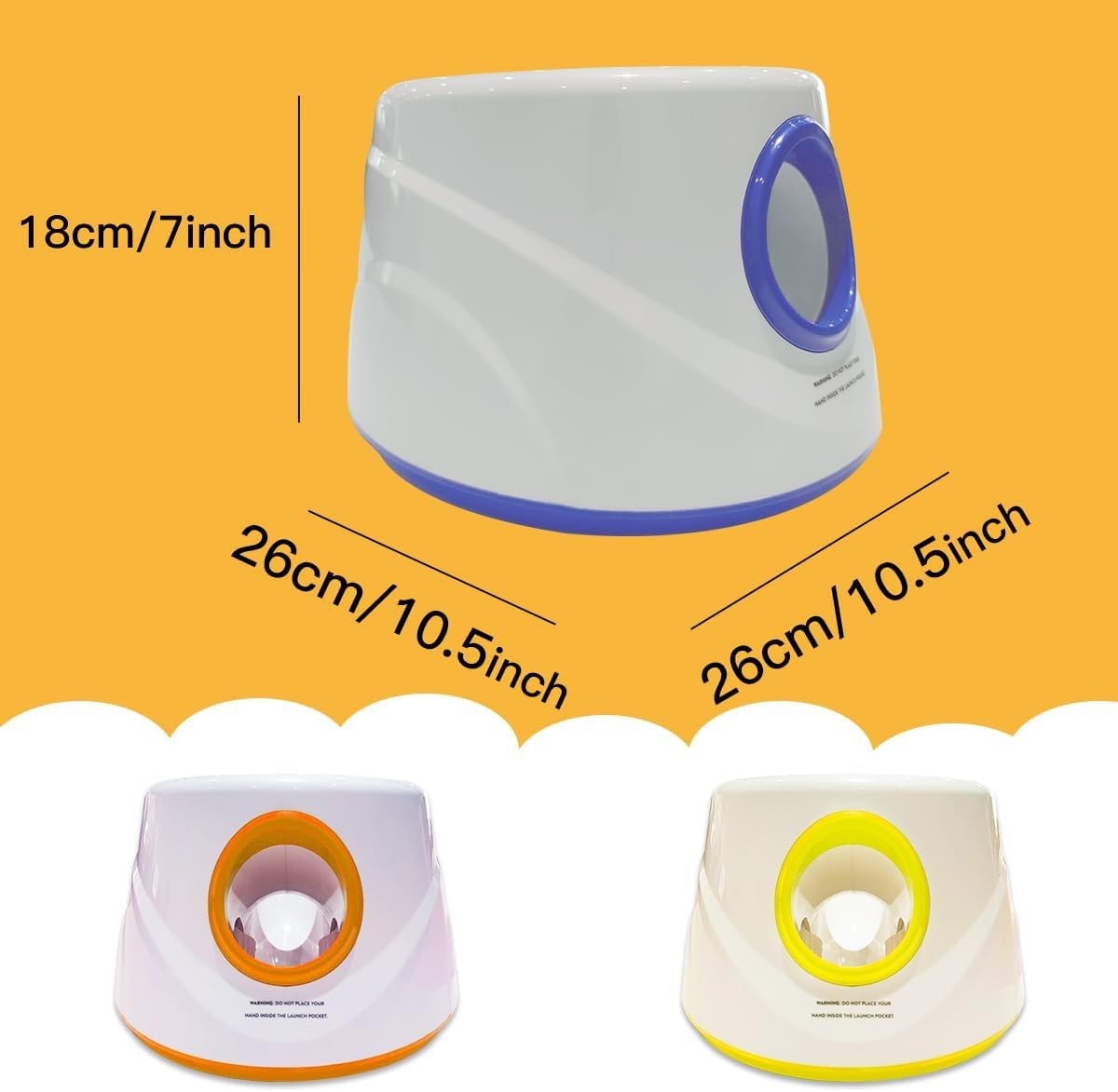 Automatic Dog Ball Launcher-Small Silent Dog Ball Thrower, 3 Adjustable Distance