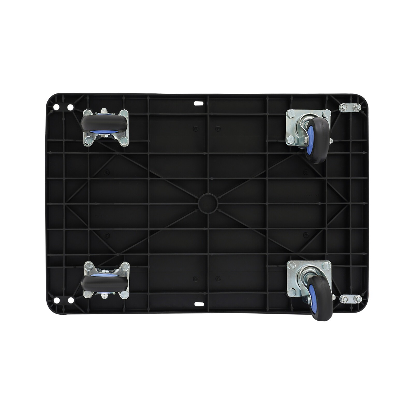 Platform Truck Cart With Cage 2 In 1 Heavy Duty Push Cart Dolly 330lbs Capacity